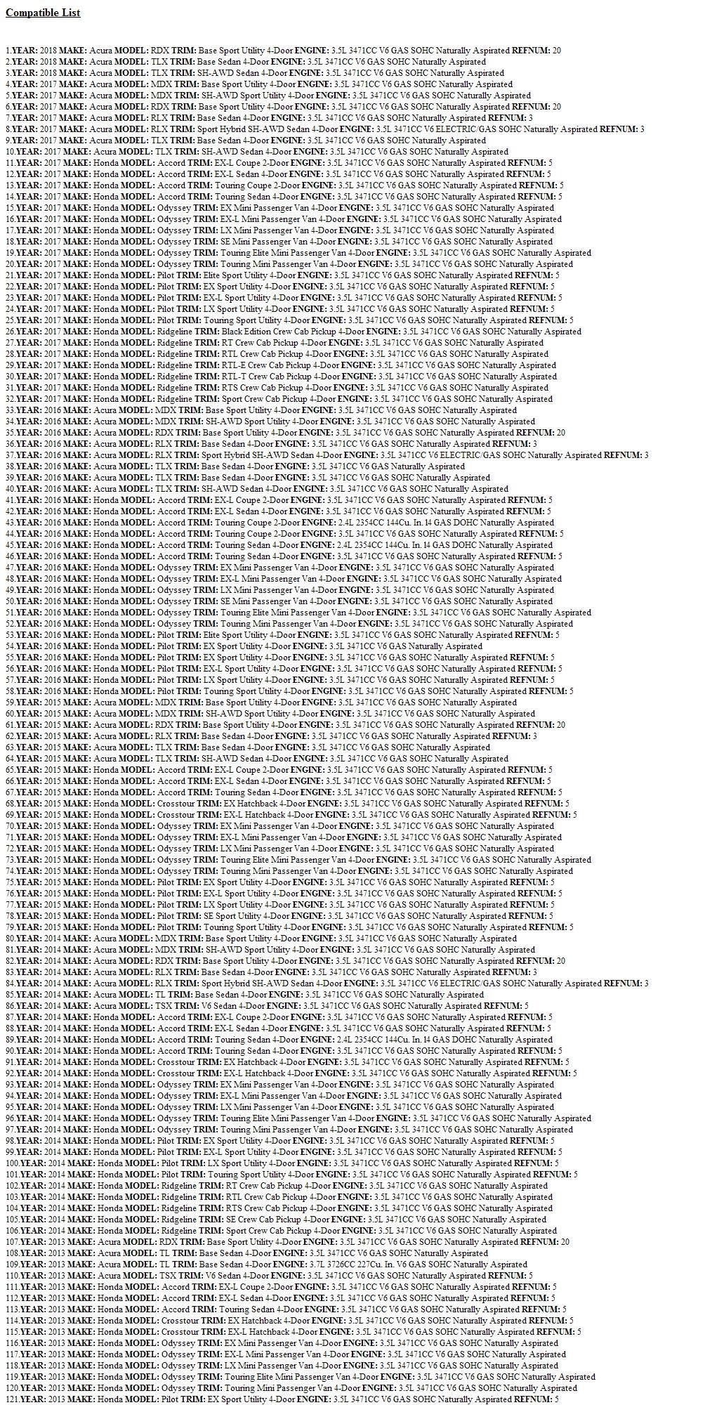 Genuine Honda 17130-Rca-A02 Pcv Valve Assembly