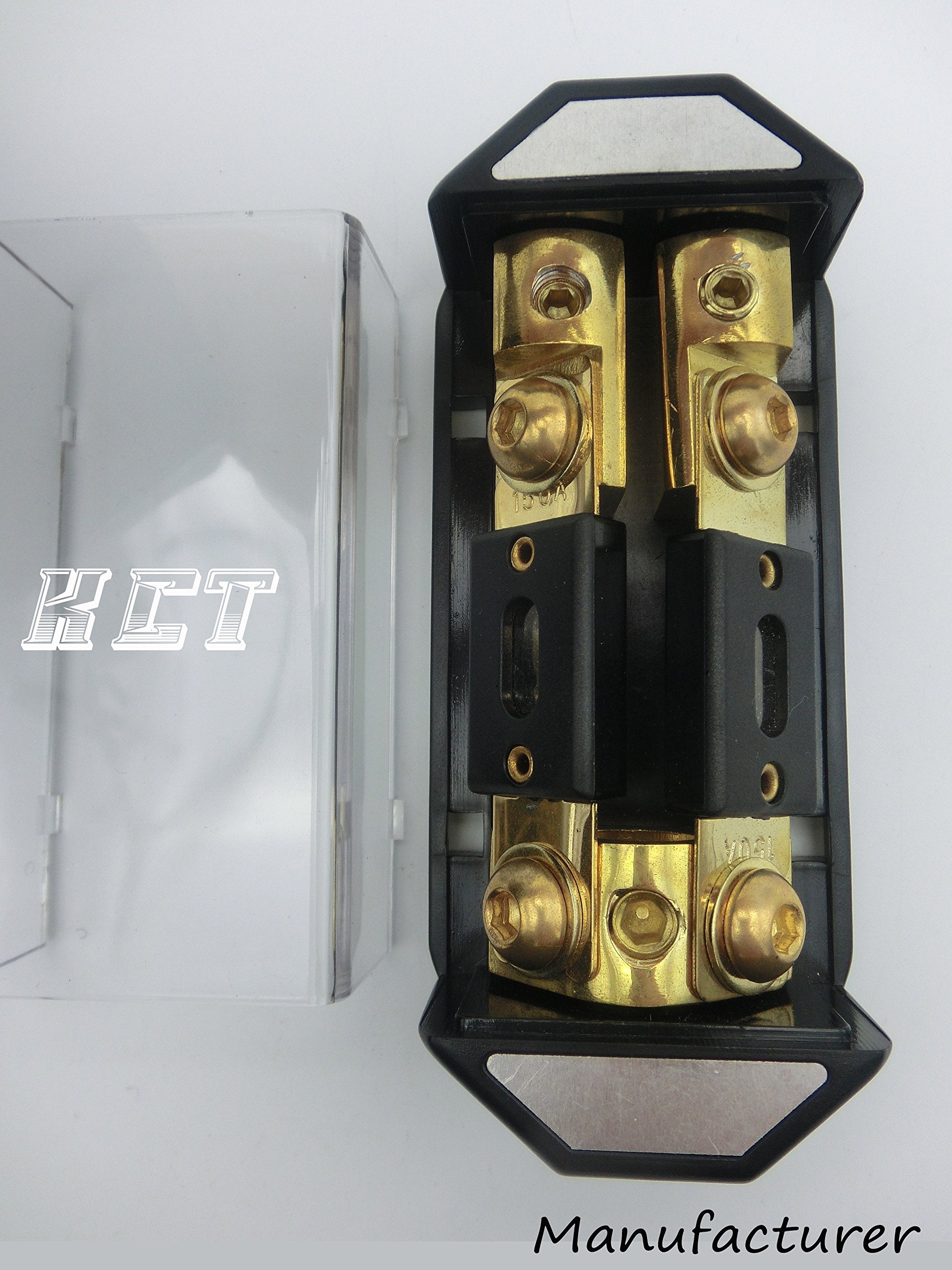 in-LINE ANL Fuse Holder 2 Way with Fuse 1X0GA-2X4GA Distribution Block Stereo/Audio/CAR