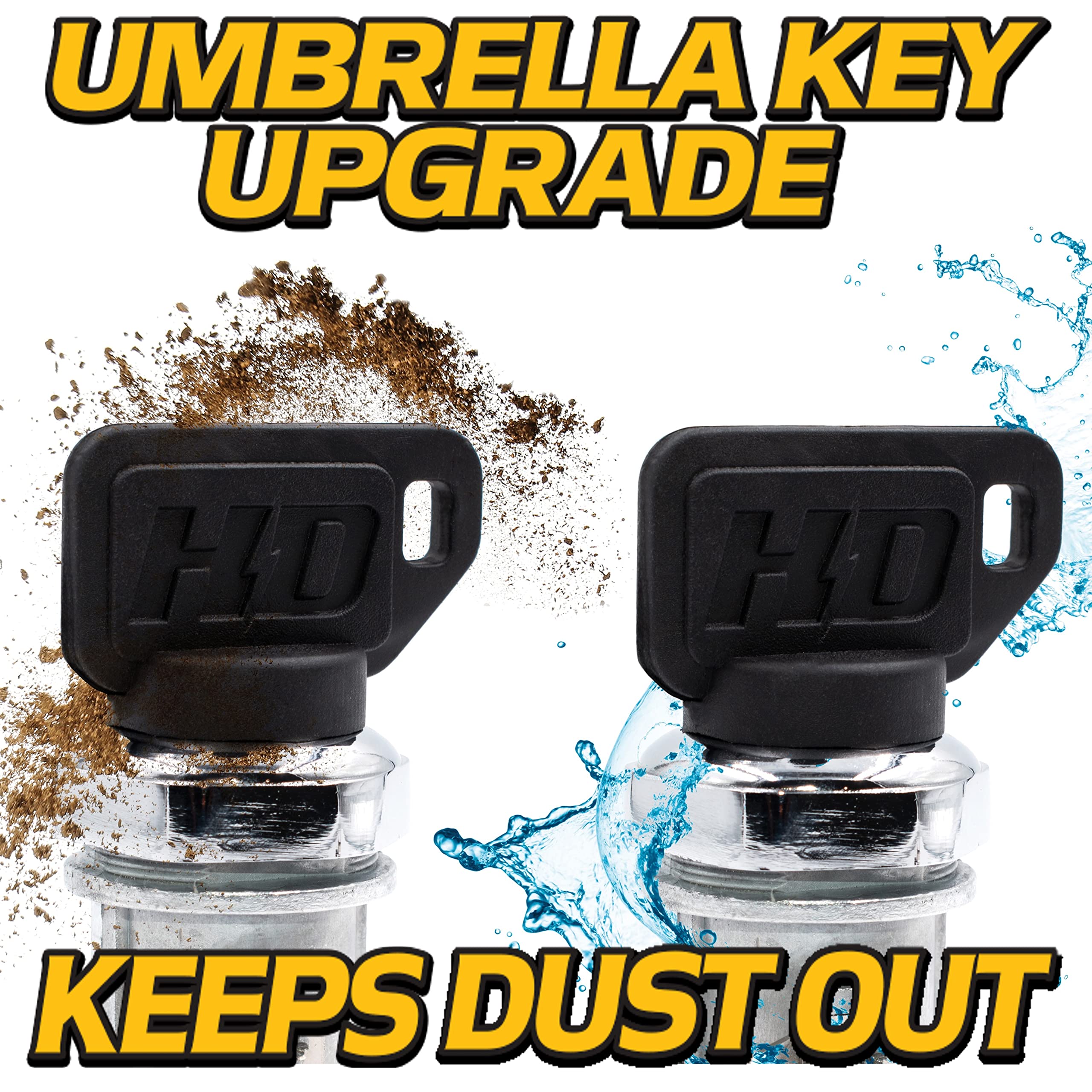 Hd Switch Auc15330 Starter Ignition Switch Module W/Replaceable Key Switch & 2 Protective Umbrella Keys Fits John Deere Tractor