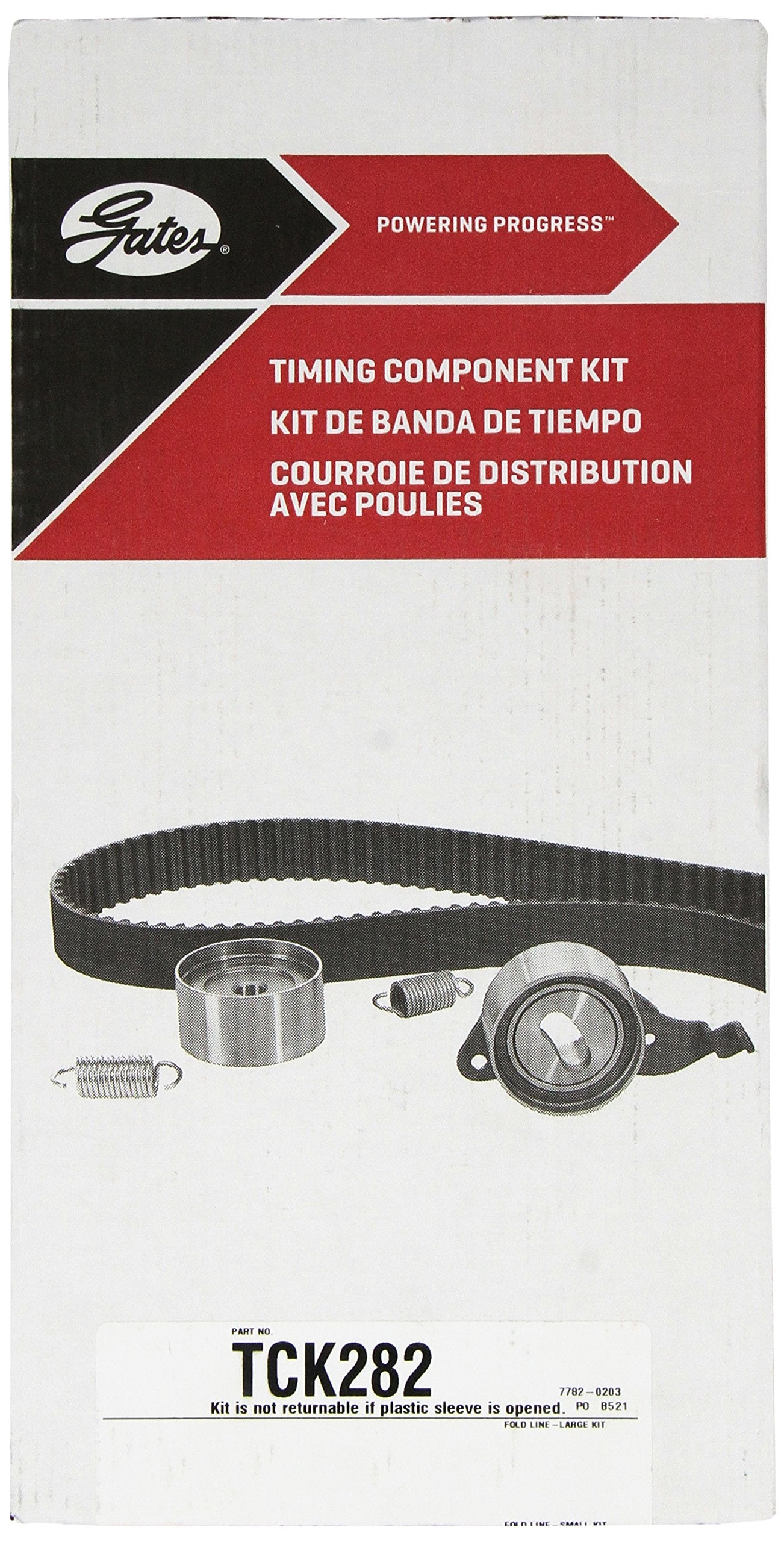 Gates Tck282 Powergrip Premium Timing Belt Component Kit