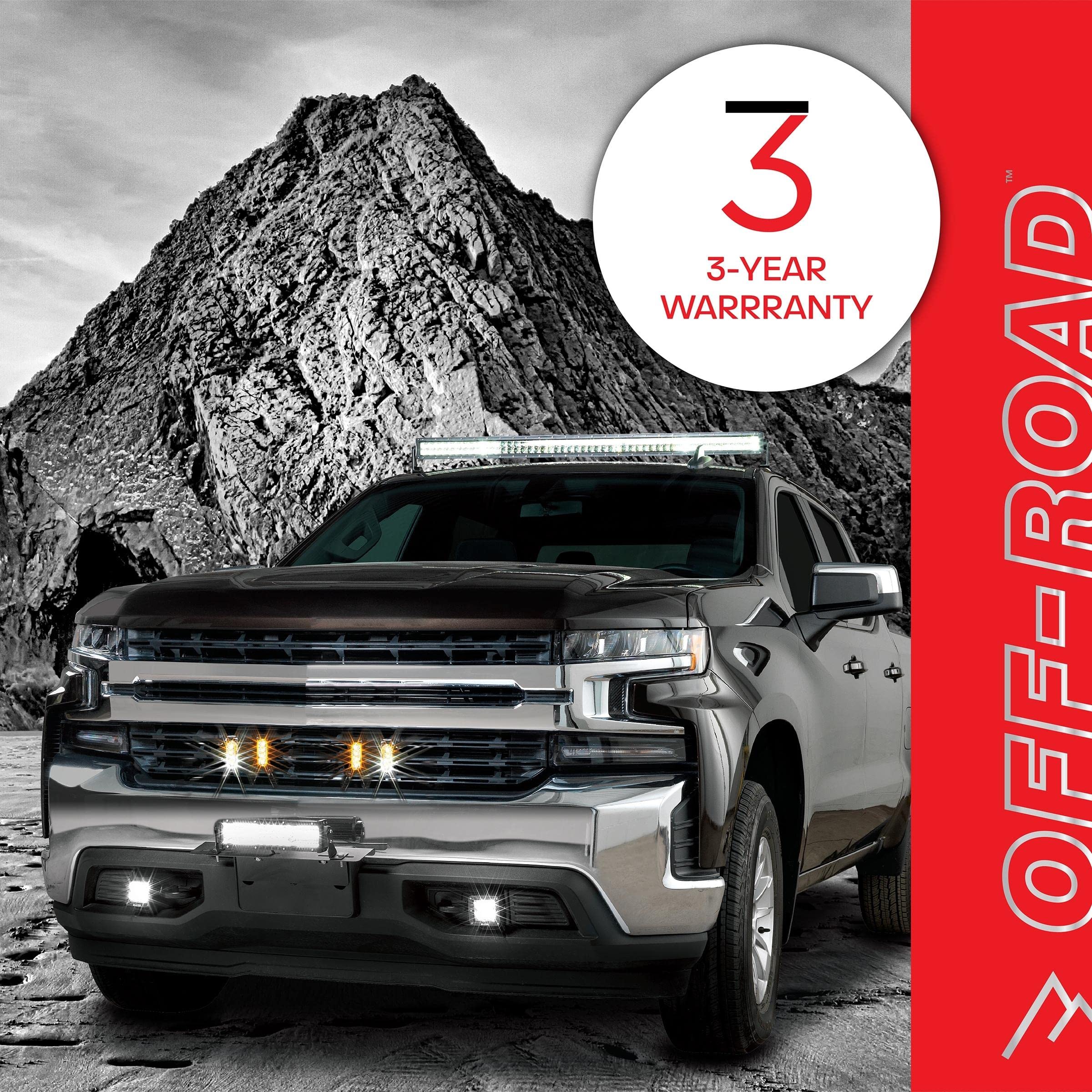 Blazer International 195C3072K 3'' Led Cube Off-Road Light Bar With Flood Beam