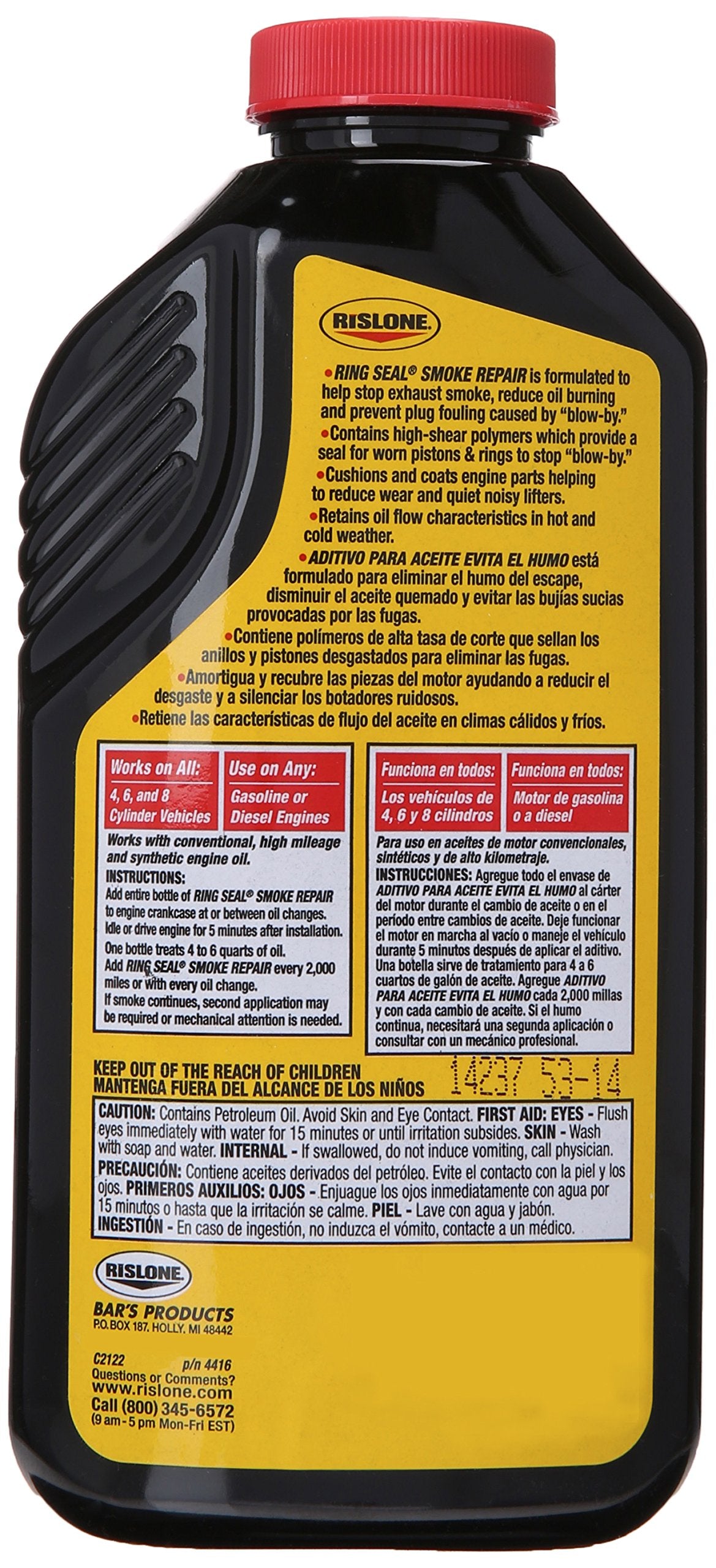 Rislone 4416 Ring Seal Smoke Repair - 16 Oz.