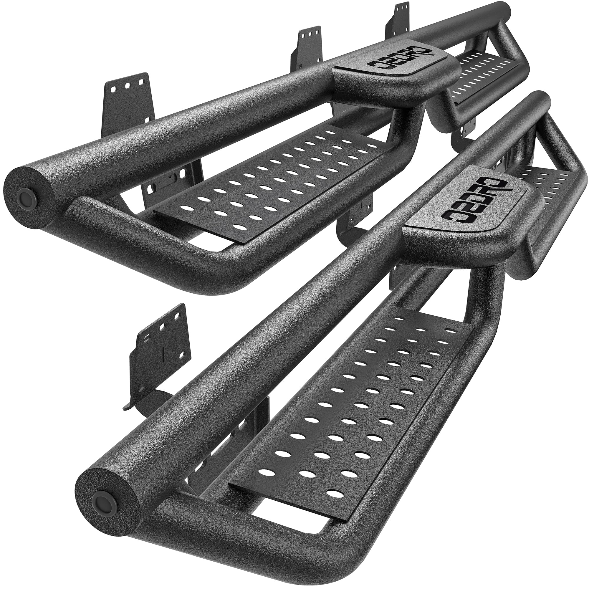 6 Inch Running Boards Compatible with 2009-2018 Dodge Ram 1500 Quad Cab/Extended Cab, 2019-2024 Dodge Ram 1500 Classic, Two-Stai