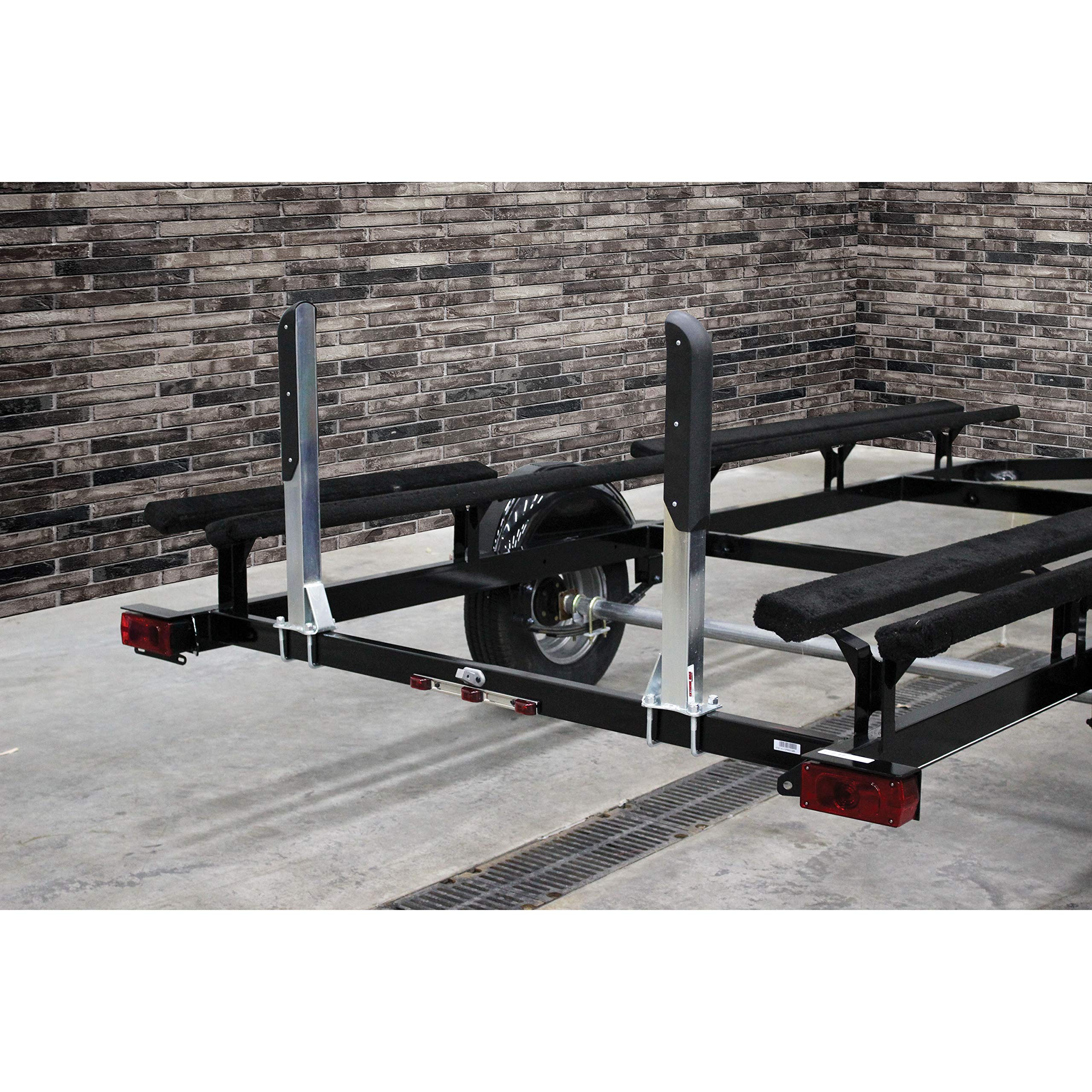 Extreme Max Heavy-Duty Pontoon Trailer Guide-Ons, Fits 2" Frames, SILVER, Model 3005.3783