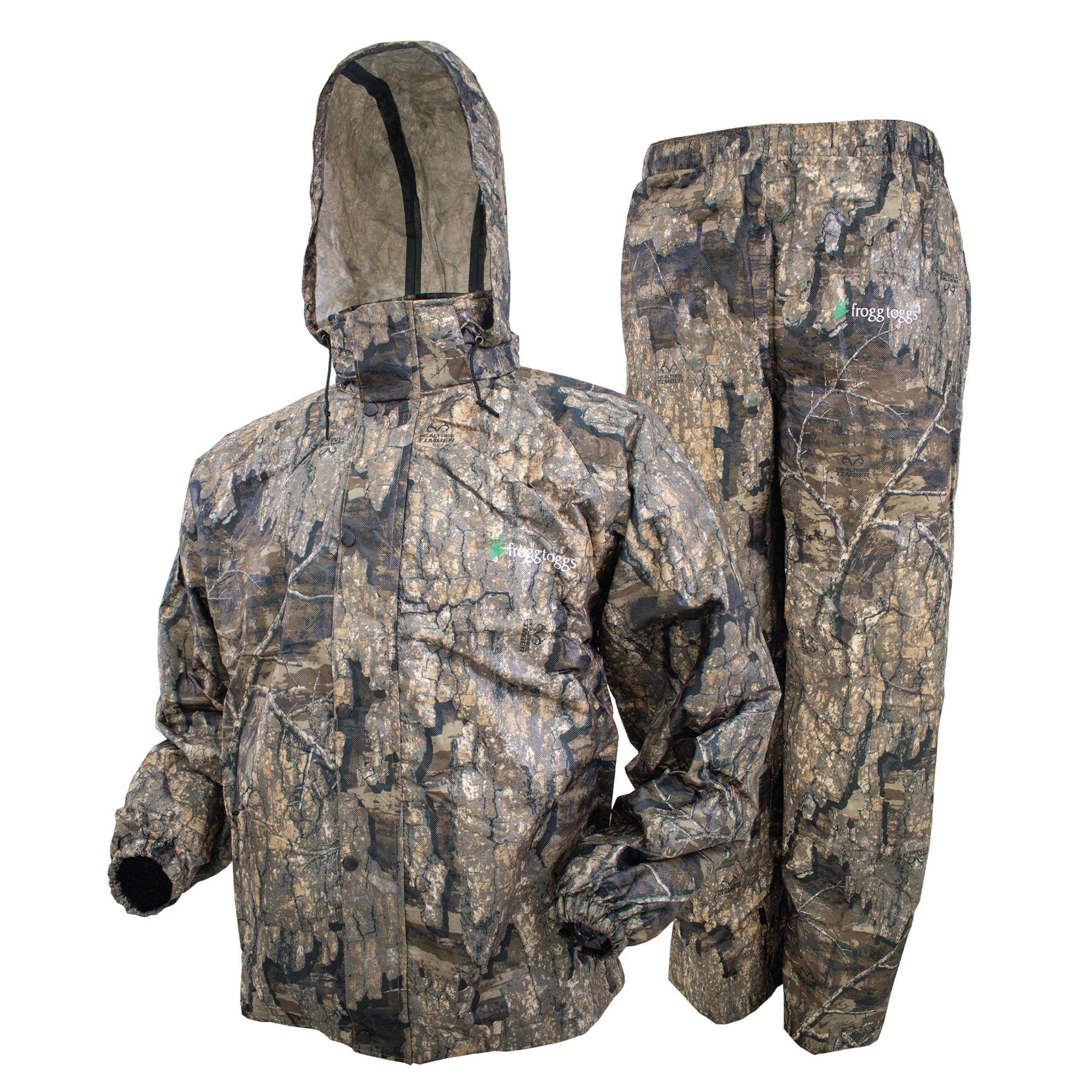 Frogg Toggs Men'S Standard Classic All-Sport Waterproof Breathable Rain Suit, Realtree Timber, Small Tall