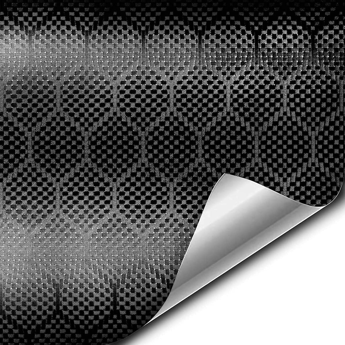 V2 Hex Carbon Black Vinyl Car Wrap (1Ft X 5Ft)