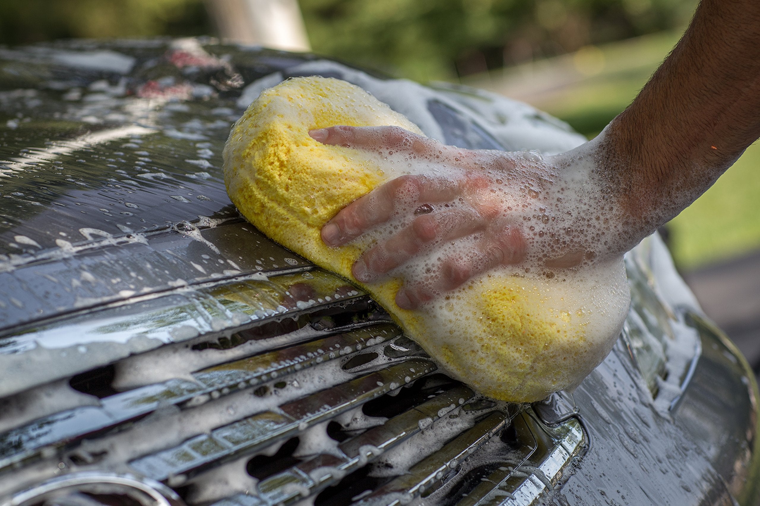 Viking Car Care 844300 Long Pile Microfiber Car Wash Sponge - 9.5 Inch X 4.5 Inch, Colors May Vary