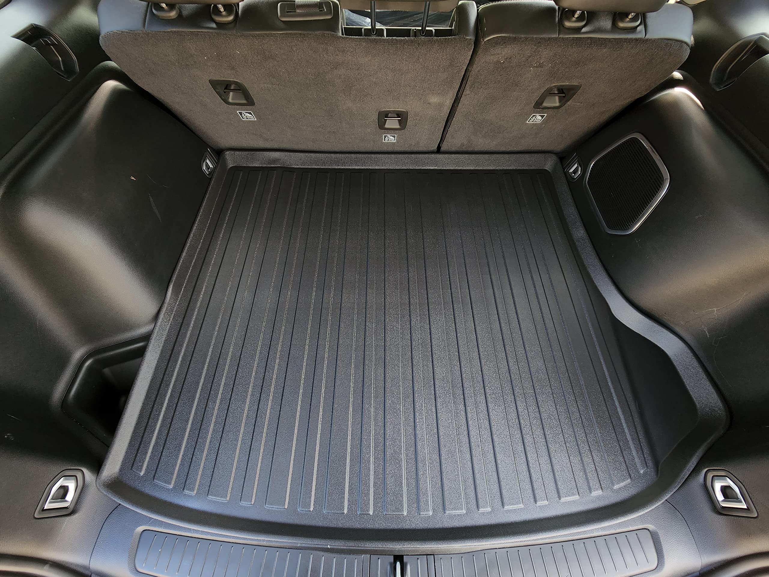 Premium Cargo Liner For Jeep Grand Cherokee 5 Seat Model Trunk Layout Behind 2Nd Row 2022-2025 - 100% Protection - Car Trunk Mat - All-Season Cargo Mat - 3D Shaped Laser Measured Trunk Liners