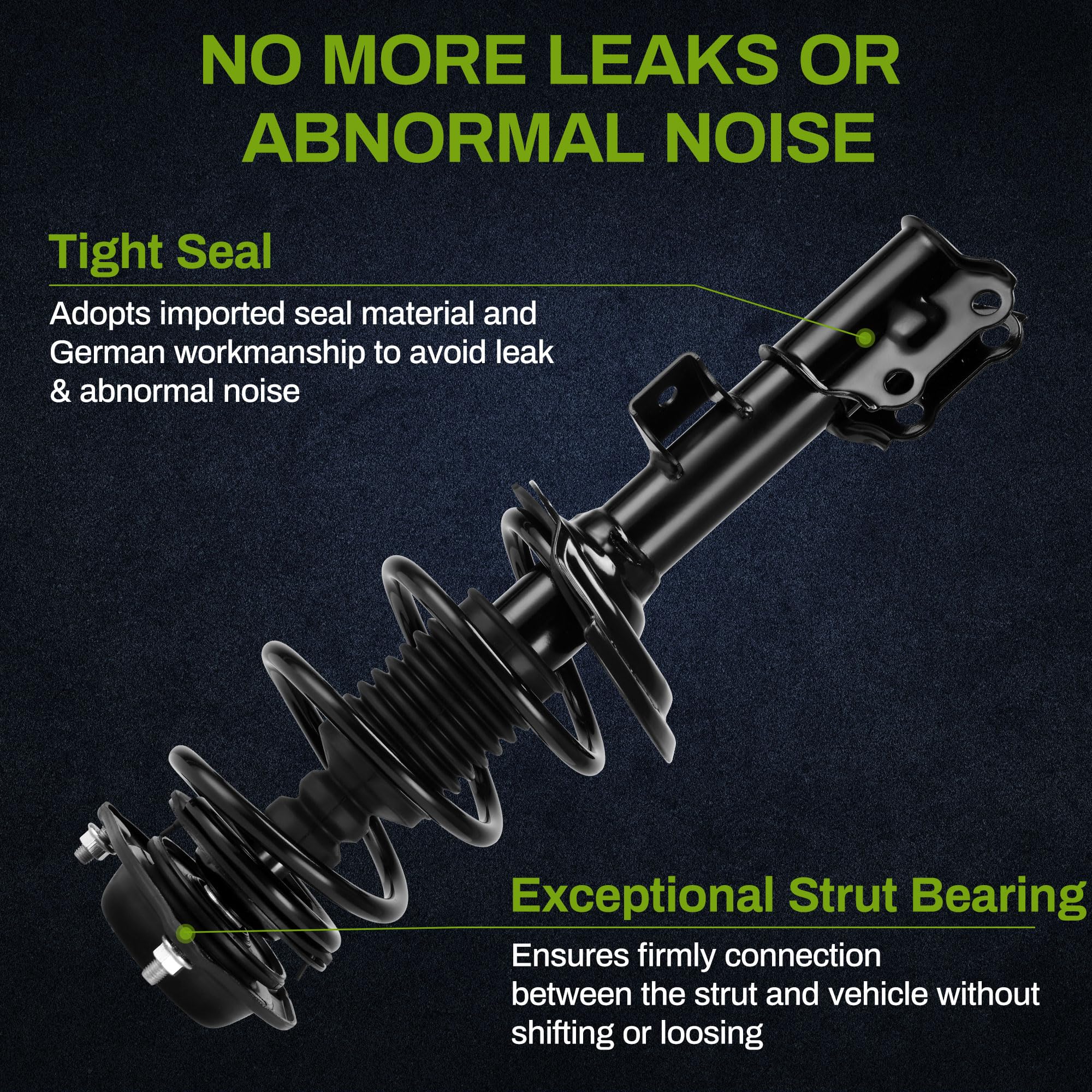 Autosaver88 Front Pair Complete Quick Struts Compatible With 2011-2016 Hyundai Elantra