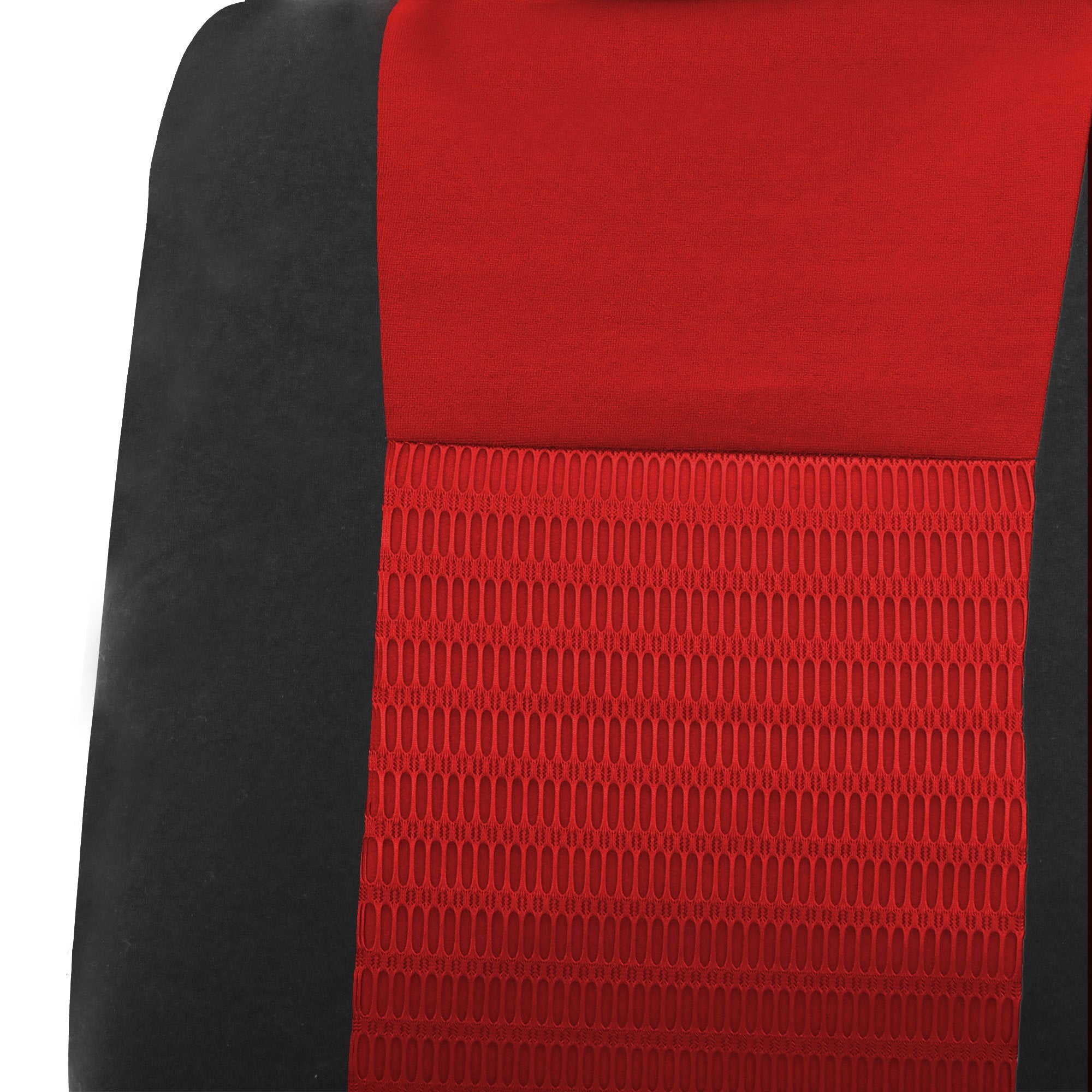 Fh Group Automotive Seat Cover Trendy Elegance For Back Seat Red Car Interior Accessories For Suv, Sedan & Van Universal Fit Com