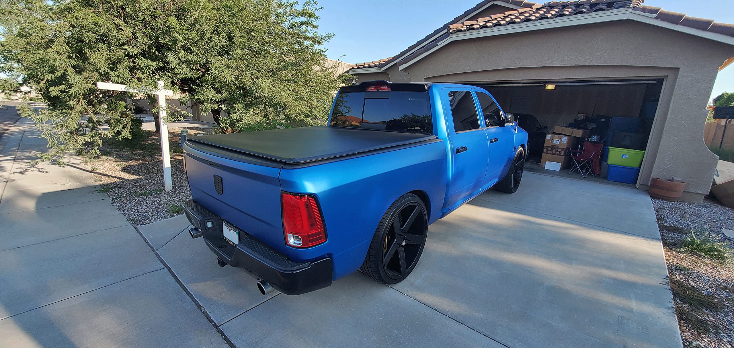 Vvivid+ Premium Vinyl Wrap Film (3Ft X 5Ft, Matte Metallic Blue)