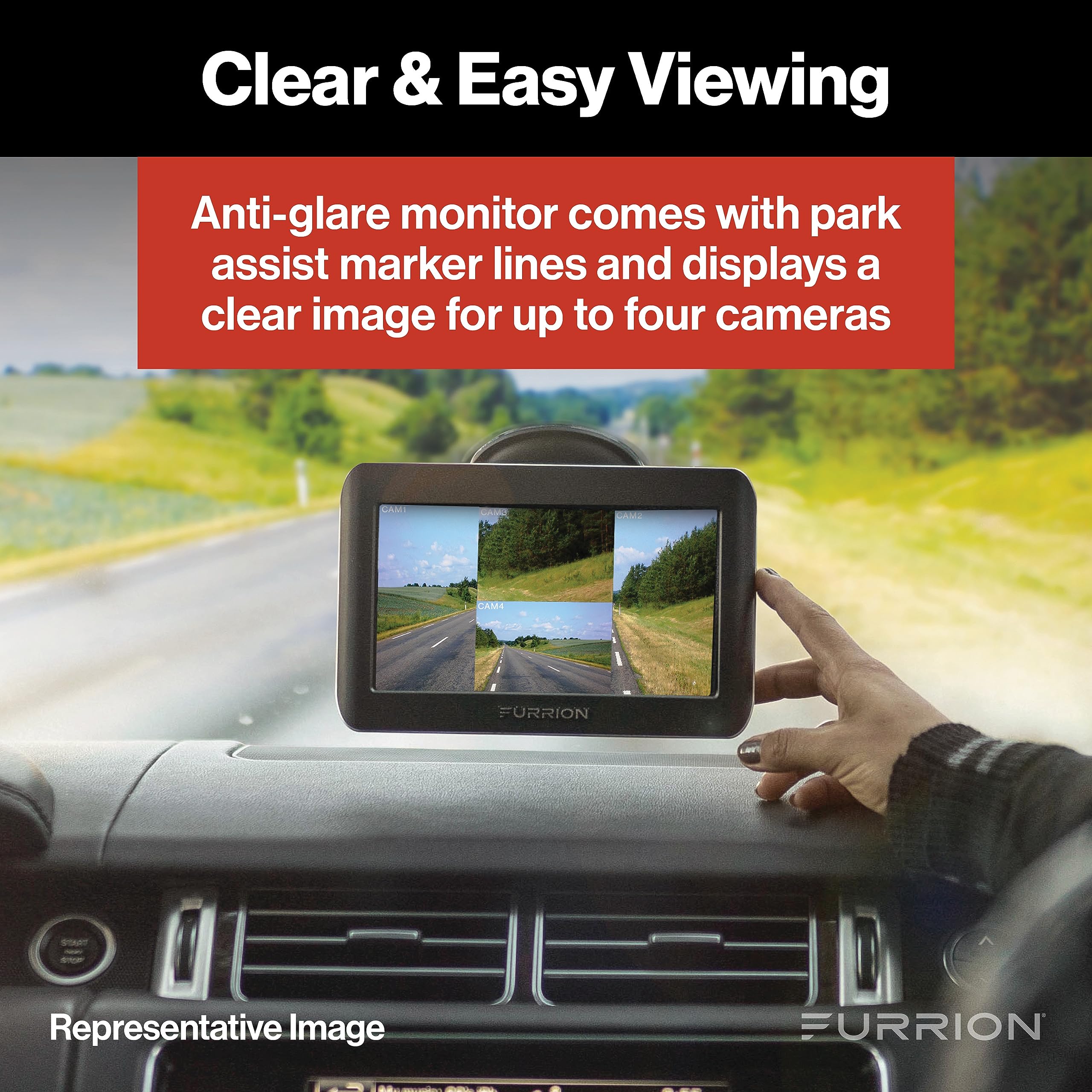 Furrion Vision S Wireless Rv Backup Camera System With 5-Inch Monitor, 1 Rear, Infrared Night Vision, Wide-Angle View, Hi-Res, W