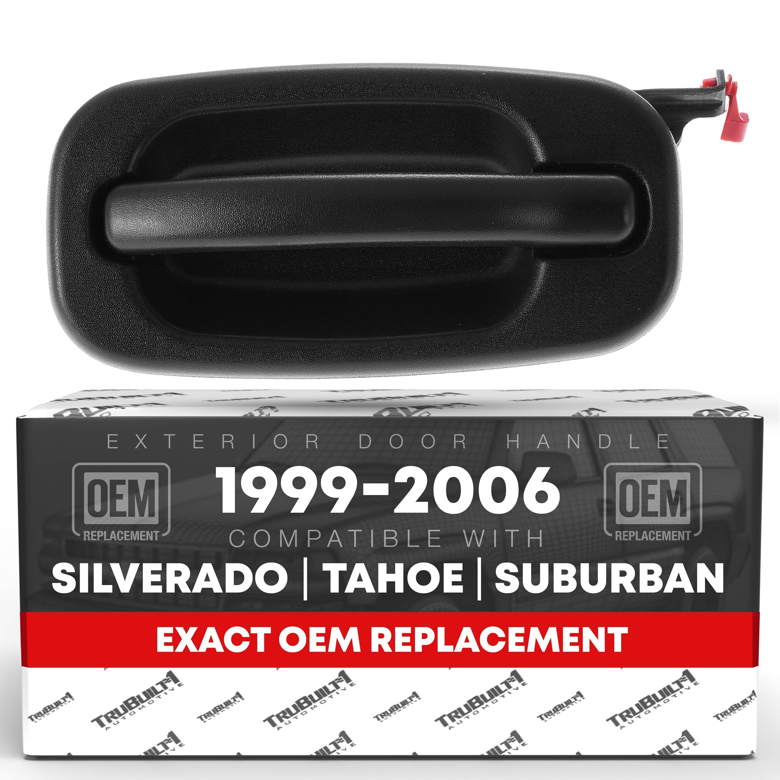 Exterior Rear Driver Door Handle - Compatible With 1999-2006 Chevrolet Silverado, 02-06 Avalanche, Tahoe, Suburban; 99-06 Gmc Si