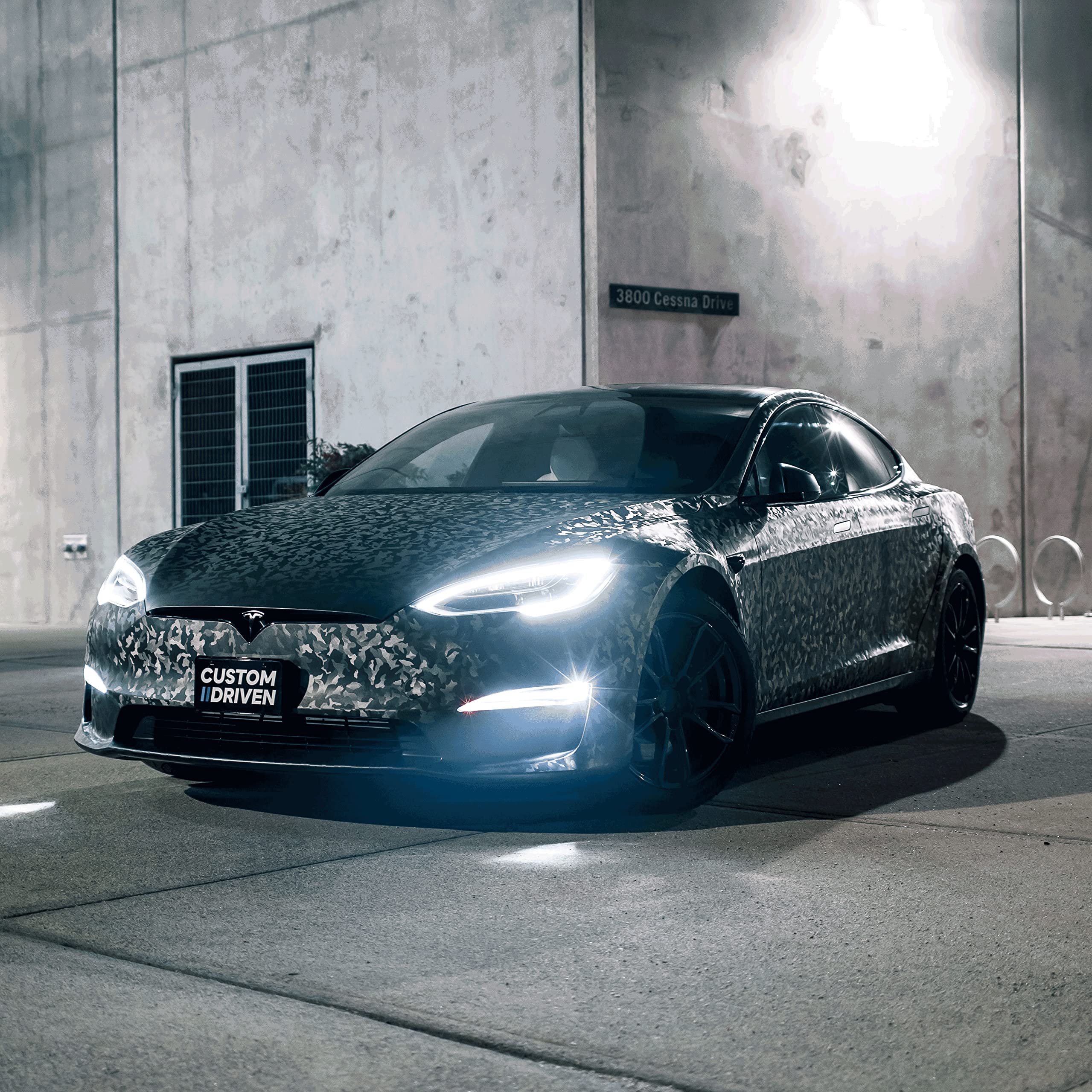 Vvivid+ Stealth Medium Pattern Camouflage Vinyl Wrap Roll (50Ft X 5Ft, Ghost Metal)