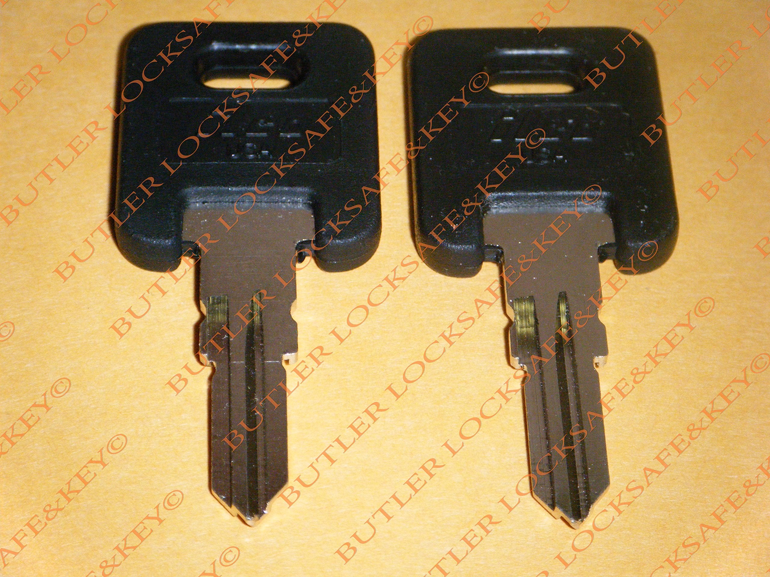 Global Link Rvs Motorhome Trailer Replacement Keys 2 Keys Cut To Key/Lock Number From G301 To G351 Cut On Black Top Ilco Keys Fo