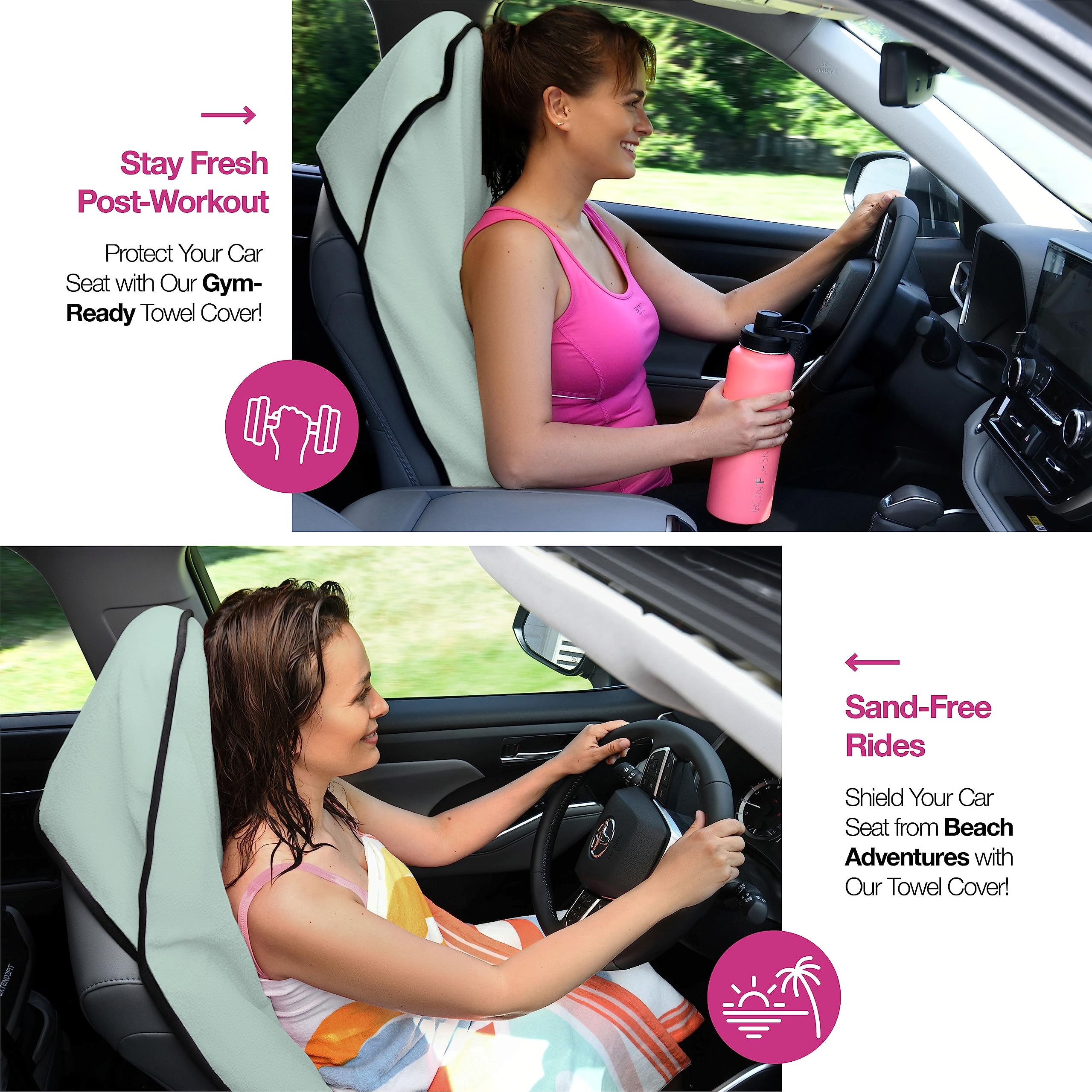 Lebogner Waterproof Seat Cover, Sweating Towel For Post Gym Workout, Running, Swimming, Beach And Hiking, Universal Fit Anti-Sli