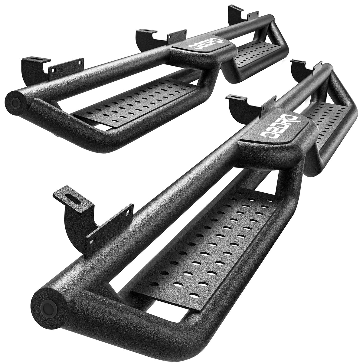 Oedro Running Boards, 6Inch Side Steps Compatible With 2007-2018 Jeep Wrangler Jk Jku Unlimited 4 Doors, Black Powder Coated Ste