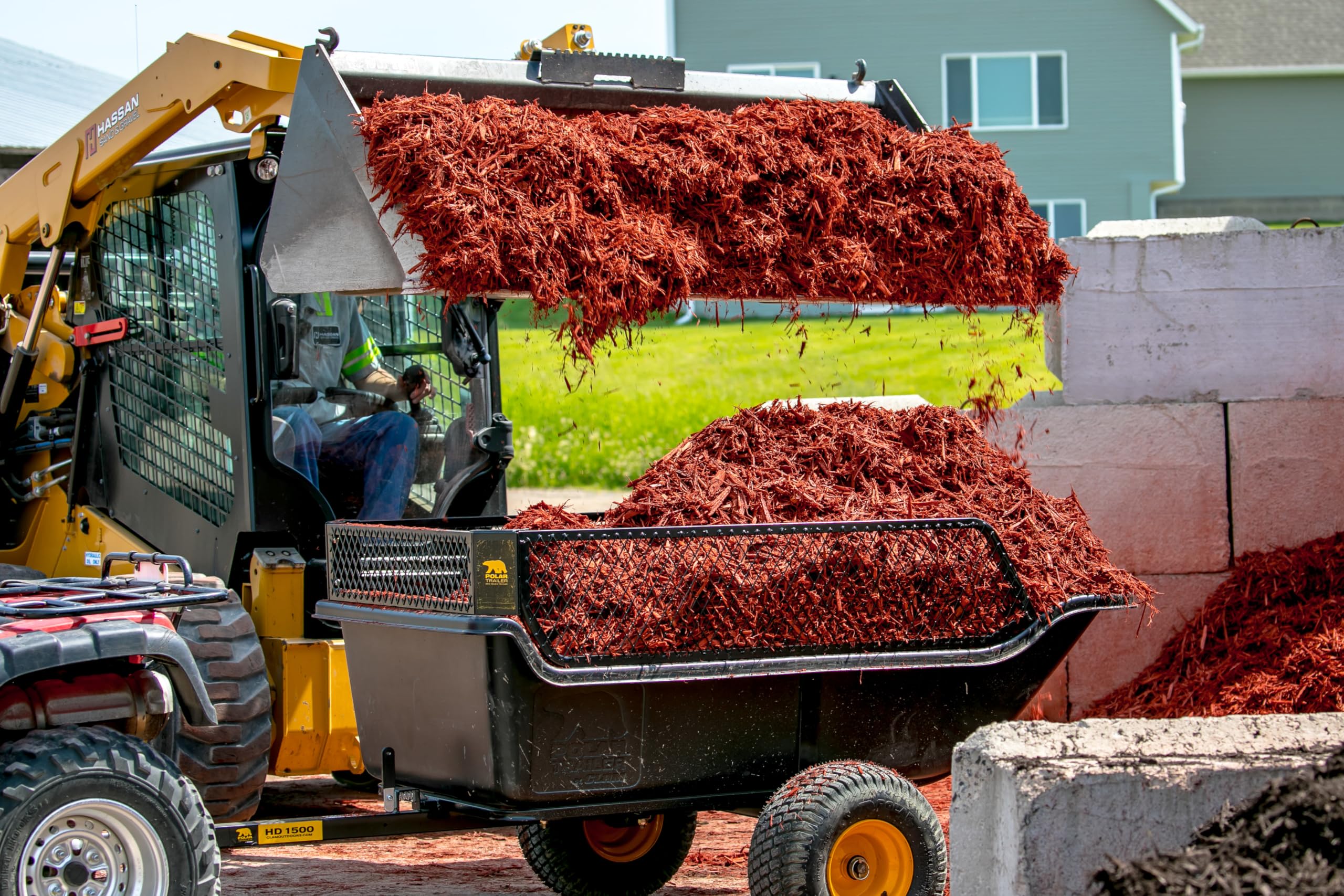 Polar Trailer 8233 HD 1500 Trailer, 1500 lbs. - 22 cu.ft, Black