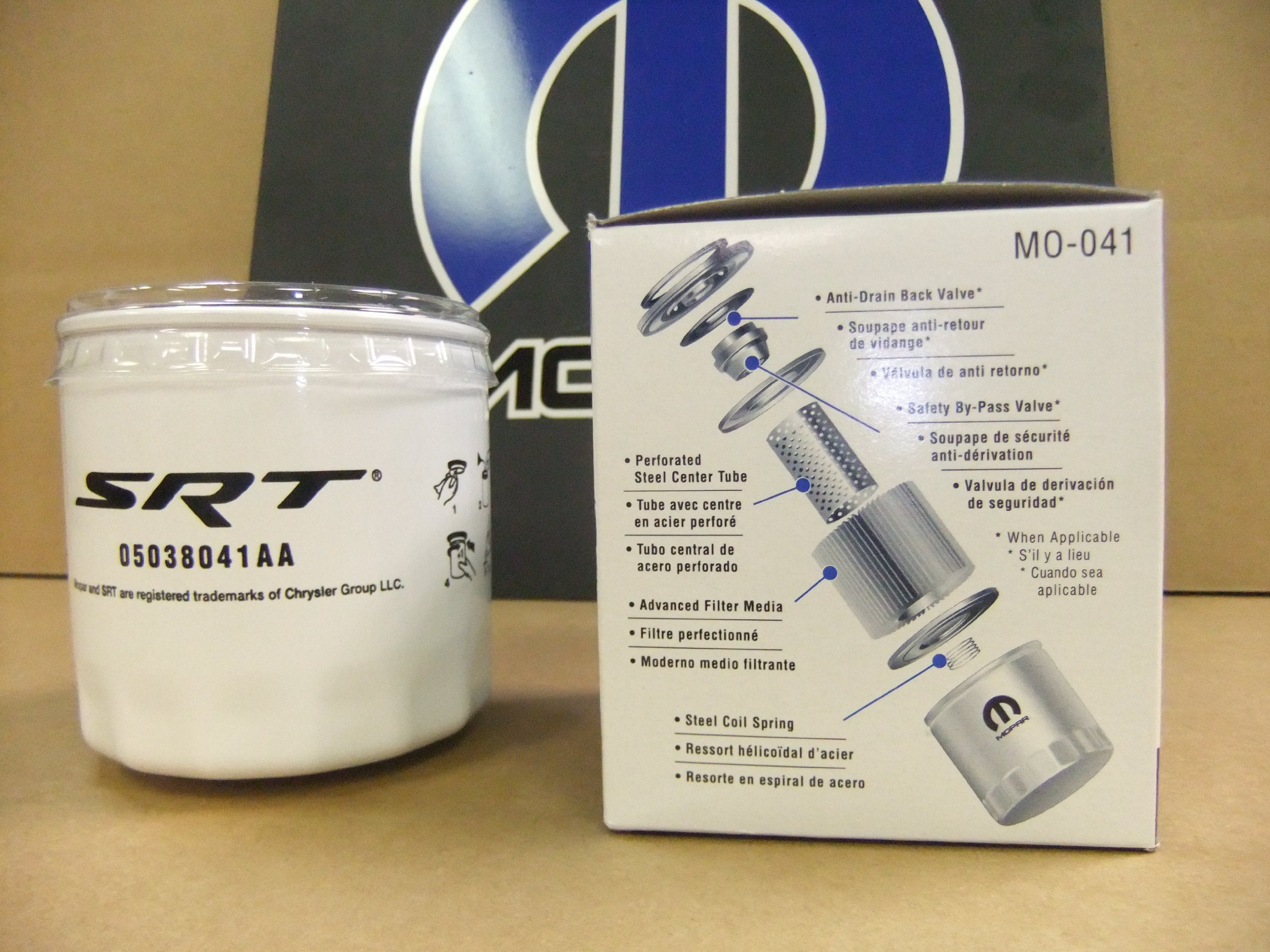 Genuine Engine Oil Filter 5038041AA