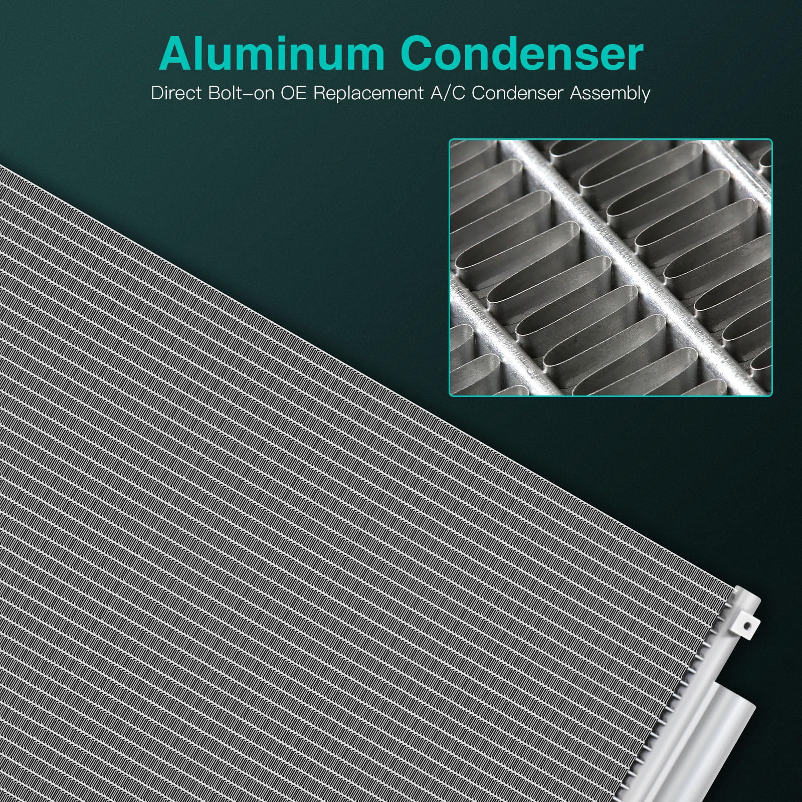 Scitoo 3531 Condenser Air Conditioning Ac Condenser For For 2006-2011 For Acura For Csx 2.0L 2006-2011 For Honda For Civic 1.3L 2006-2011 For Honda For Civic 1.8L 2007-2011 For Honda For Civic 2.0L