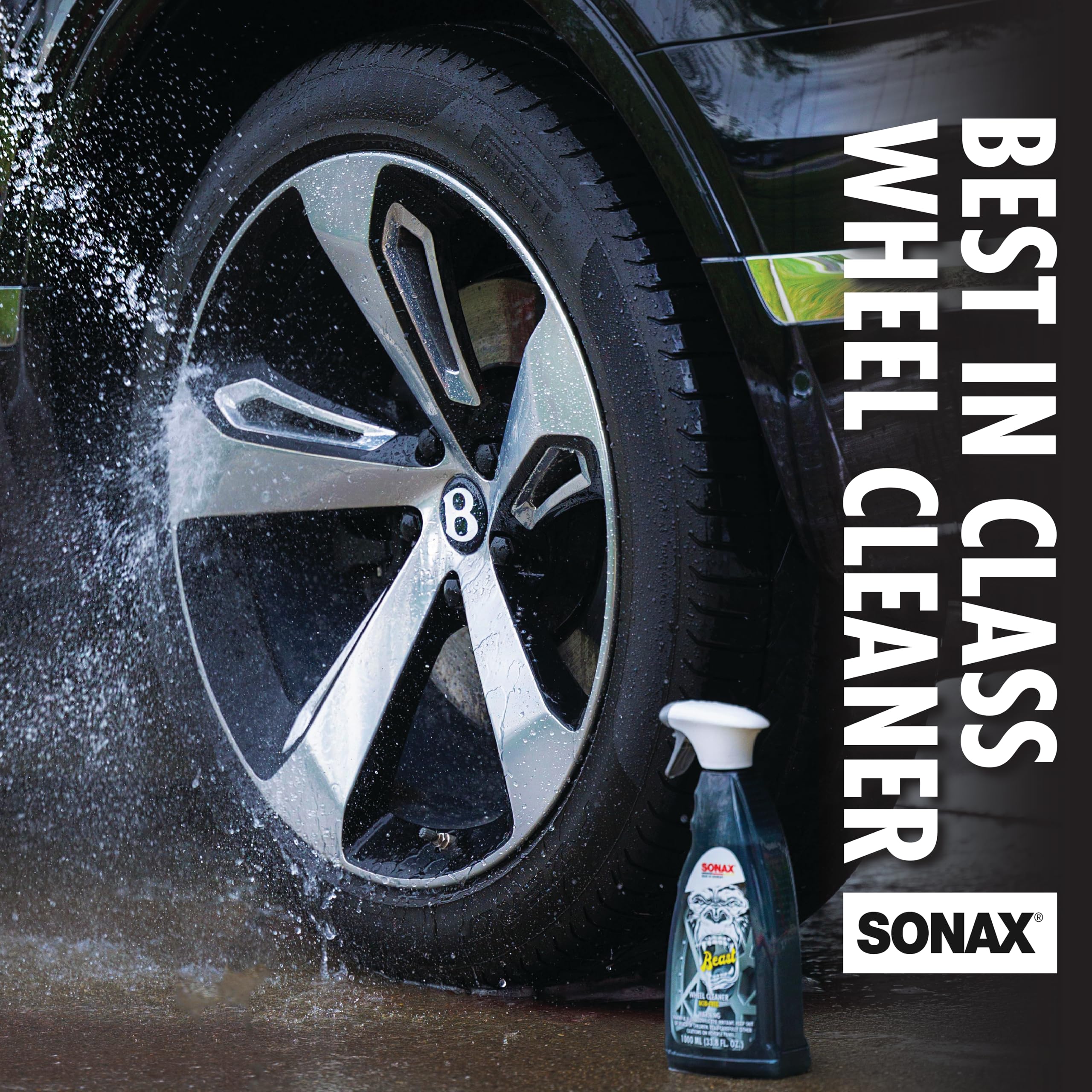 Sonax Beast Wheel Cleaner | Brake Dust Cleaner | Color Changing Rim Cleaner | Strong Wheel Cleaner | Easy Wheel And Rim Cleaner