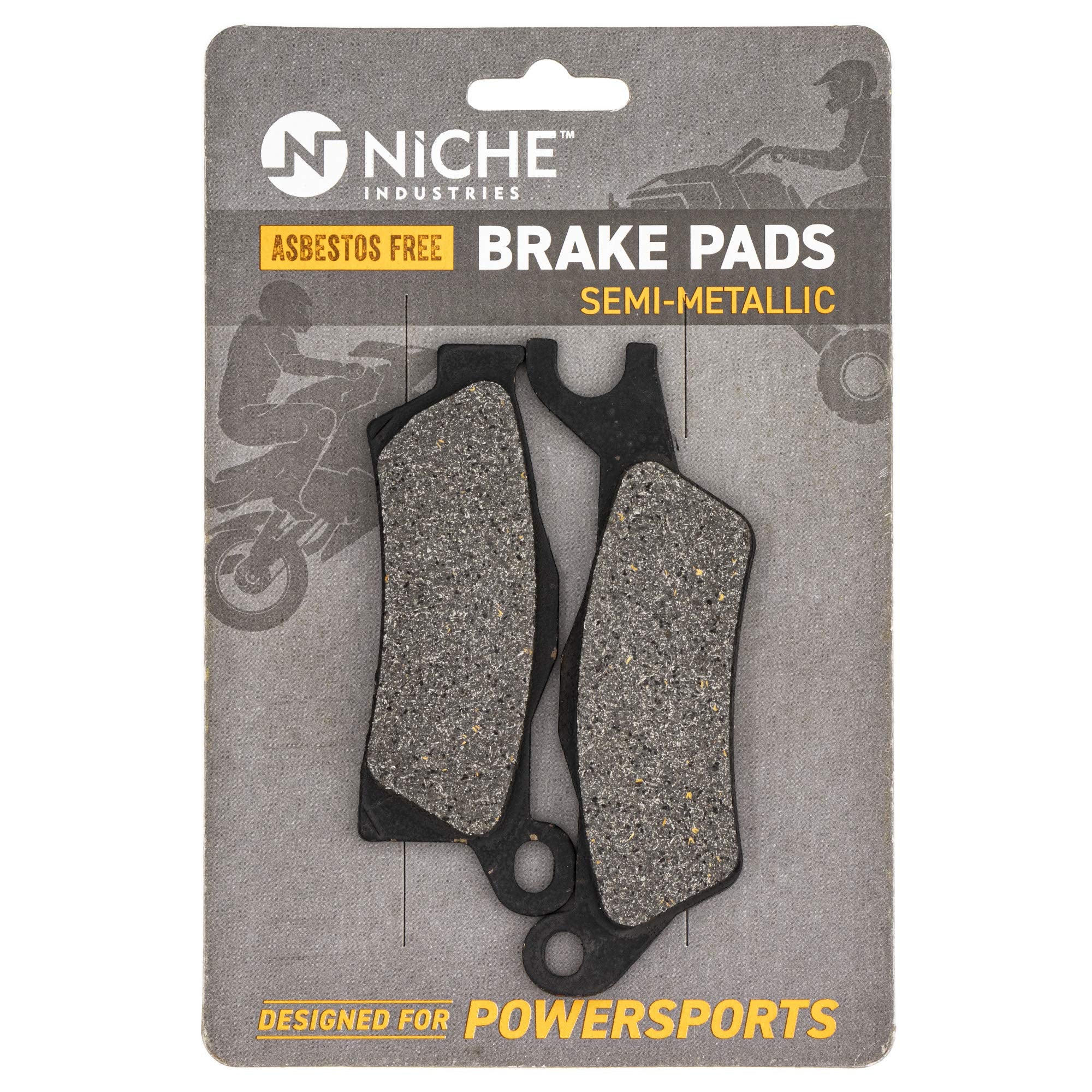 Niche Brake Pad Kit For Can-Am Renegade Outlander L Max 705601014 705601015 715900248 Front Rear Semi-Metallic