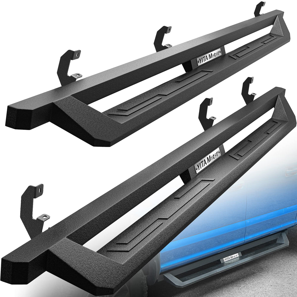 Yitamotor Drop Side Steps Compatible With 2019-2025 Chevy Silverado/Gmc Sierra 1500, 2020-2025 Silverado/Sierra 2500Hd 3500Hd Cr