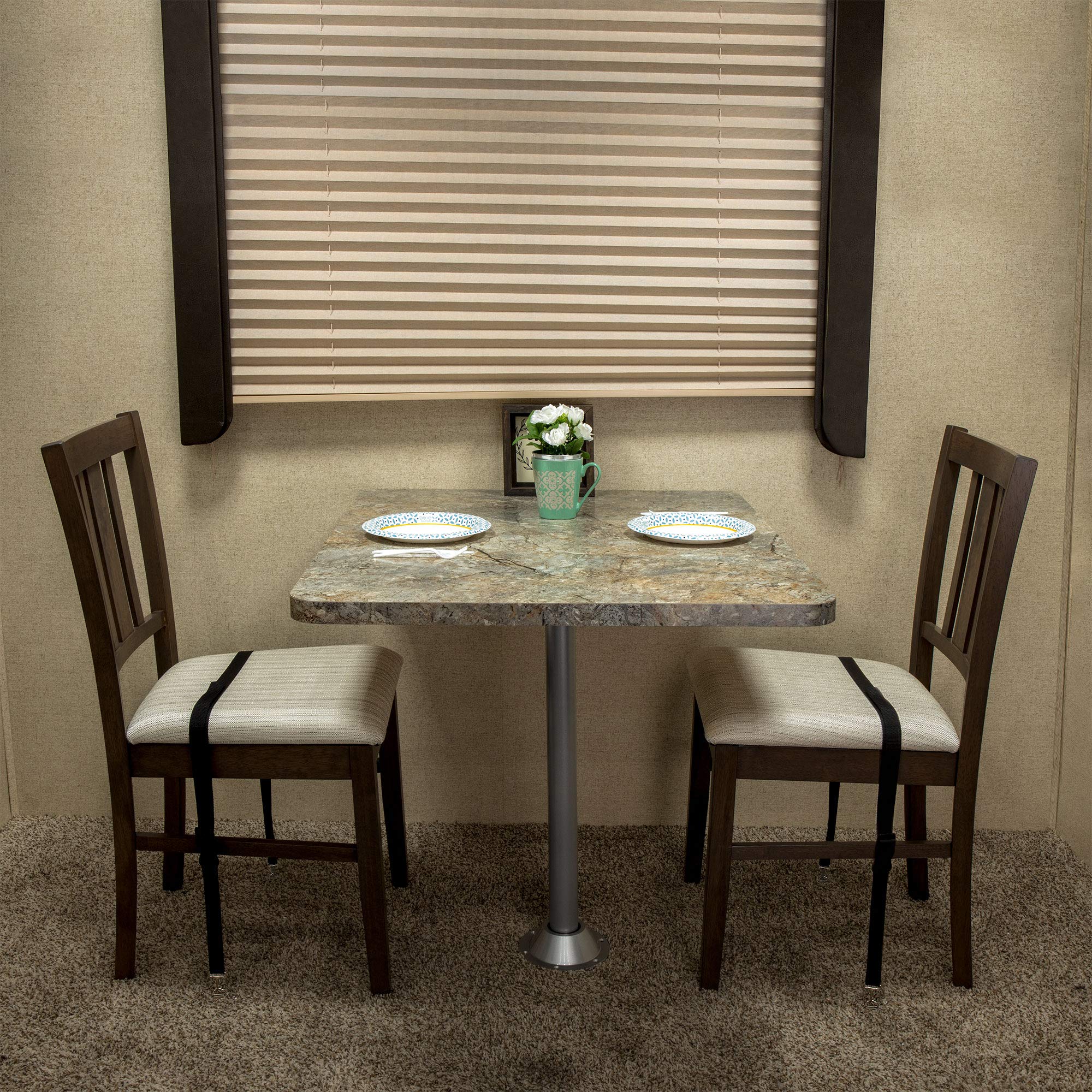 Recpro Rv Tv Anti-Tip Furniture Safety Straps | 53'' Tie-Down Lashing Straps (1 Pack)