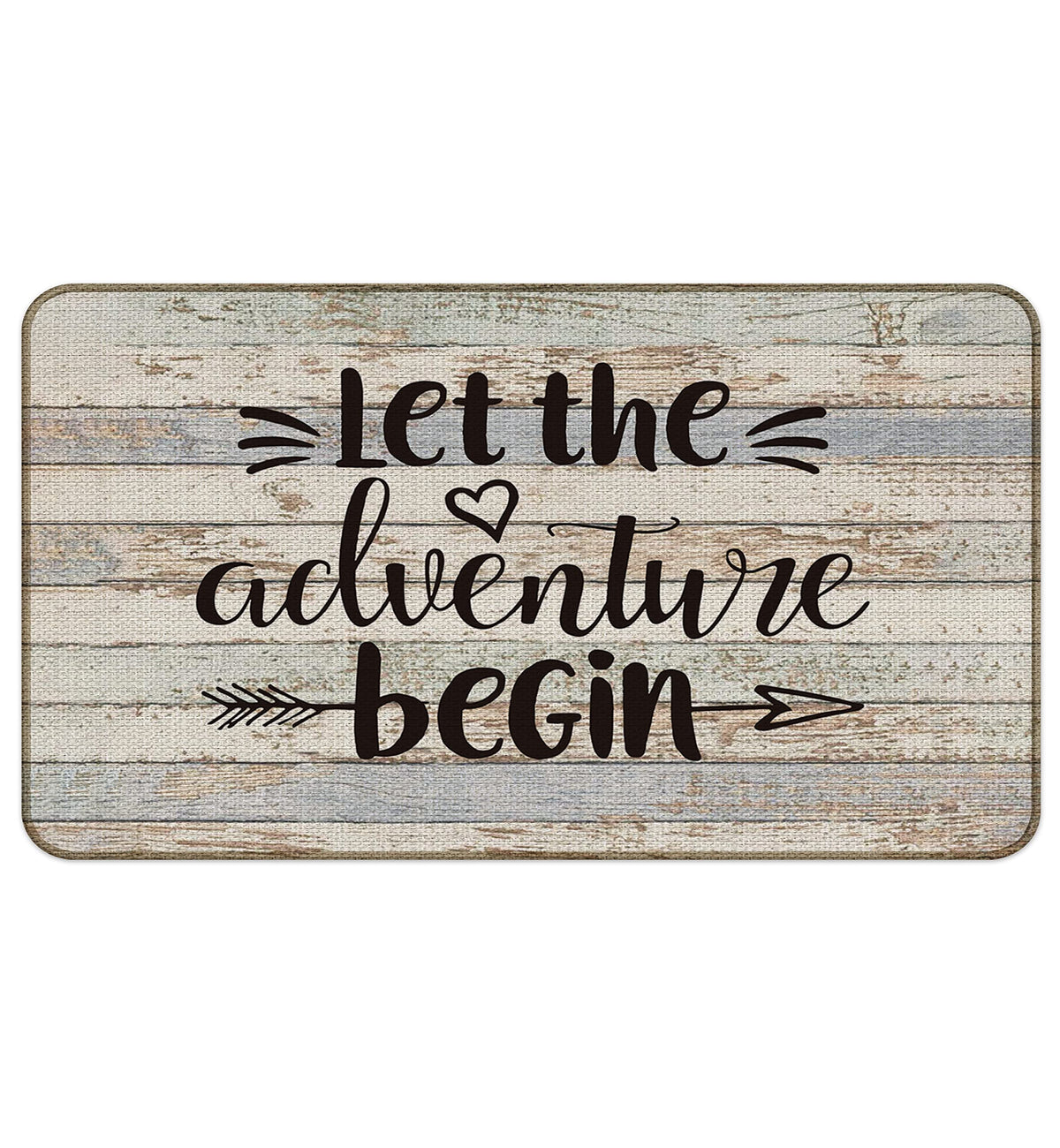 M-Qizi Non-Slip Camper Mat, 30 X 17 Inch - Decorative Rv Door Mat For Inside, Brown