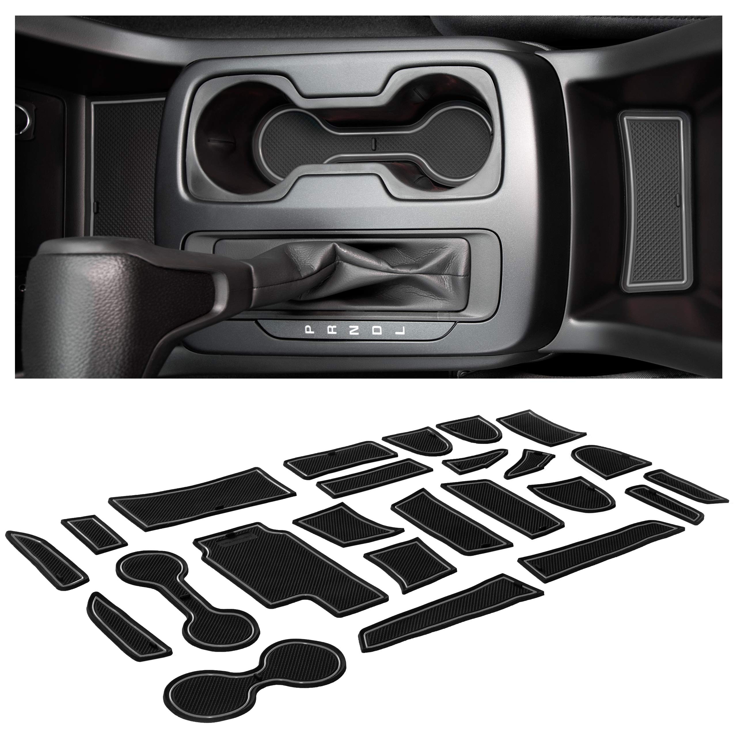 Cupholderhero Fits Chevy Colorado And Gmc Canyon Accessories 2015-2022 Premium Custom Interior Non-Slip Anti Dust Cup Holder Ins