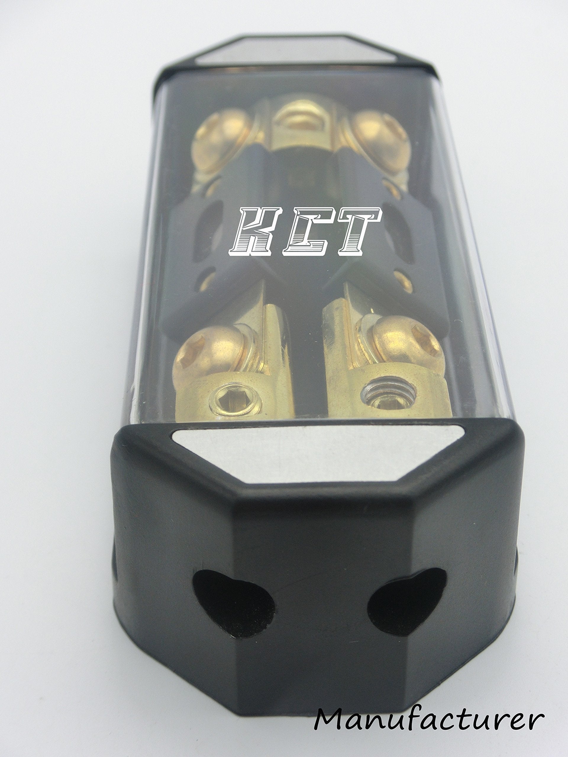 in-LINE ANL Fuse Holder 2 Way with Fuse 1X0GA-2X4GA Distribution Block Stereo/Audio/CAR