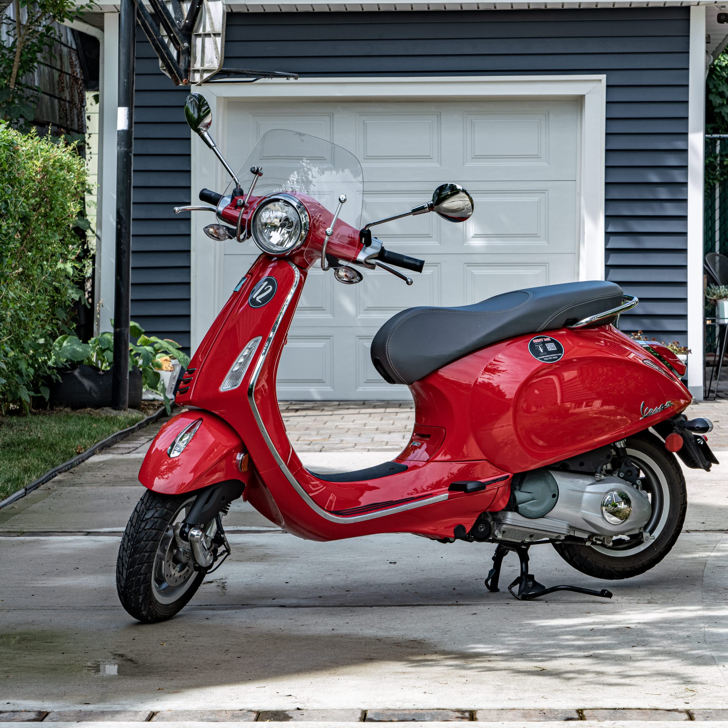 Nuzari Heavy Duty Small 250cc Motorcycle Cover - Motorcycle Covers Waterproof Outdoor Storage - Vespa Cover Waterproof Outdoor -