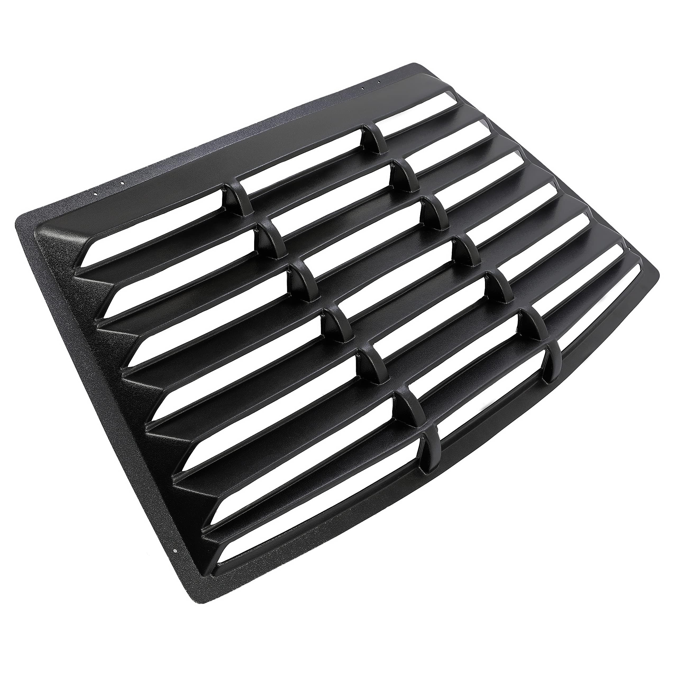 Kuafu Rear Window Louver Compatible With 1979-1993 Ford Mustang Fastback Hatchback Windshield Cover Vents Sun Shade Black