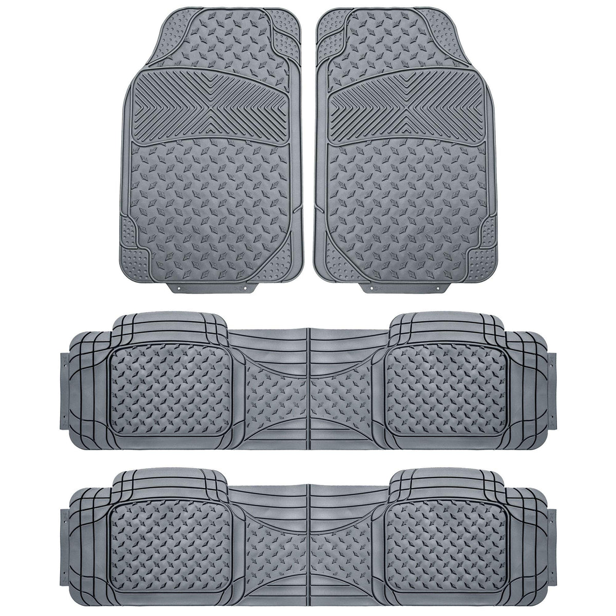 Automotive Floor Mats Gray Climaproof For All Weather Protection Universal Fit T WBCARB07XL4ZXHG