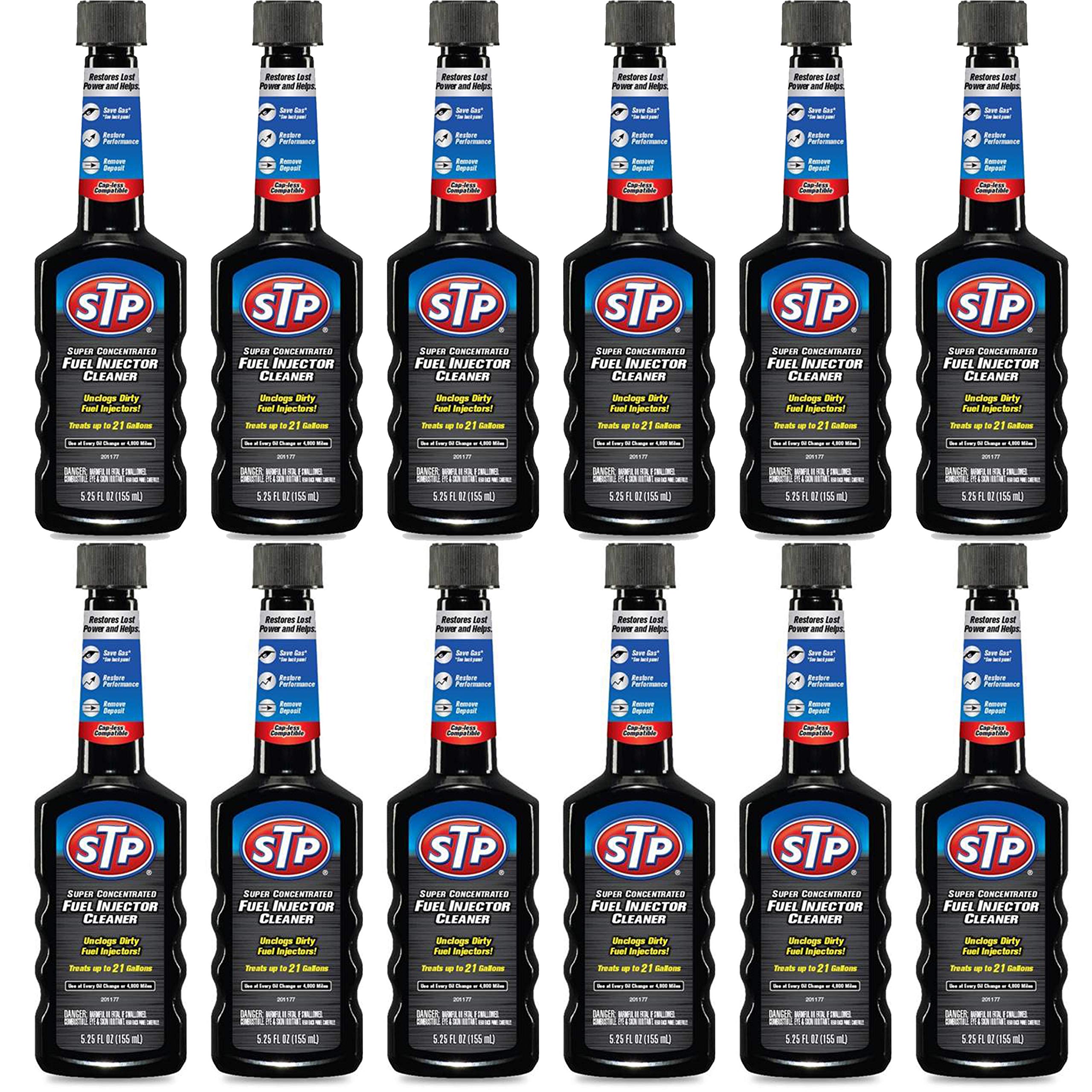 Stp Fuel Injector Cleaner, Super Concentrated, Bottles, 5.25 Fl Oz, Pack Of 12