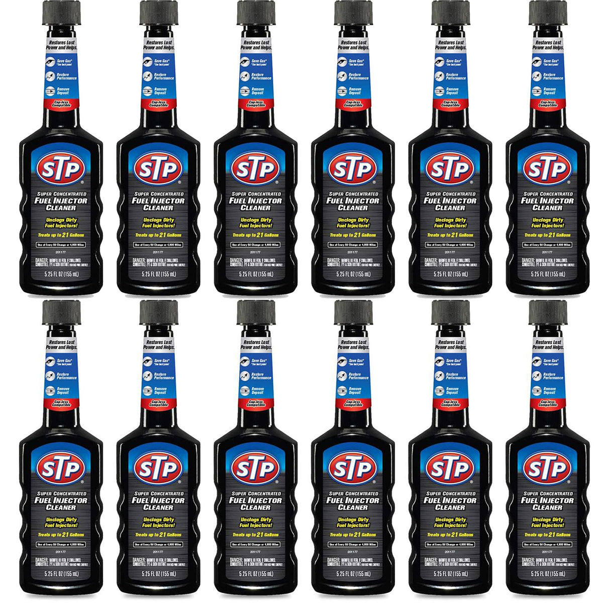 Stp Fuel Injector Cleaner, Super Concentrated, Bottles, 5.25 Fl Oz, Pack Of 12