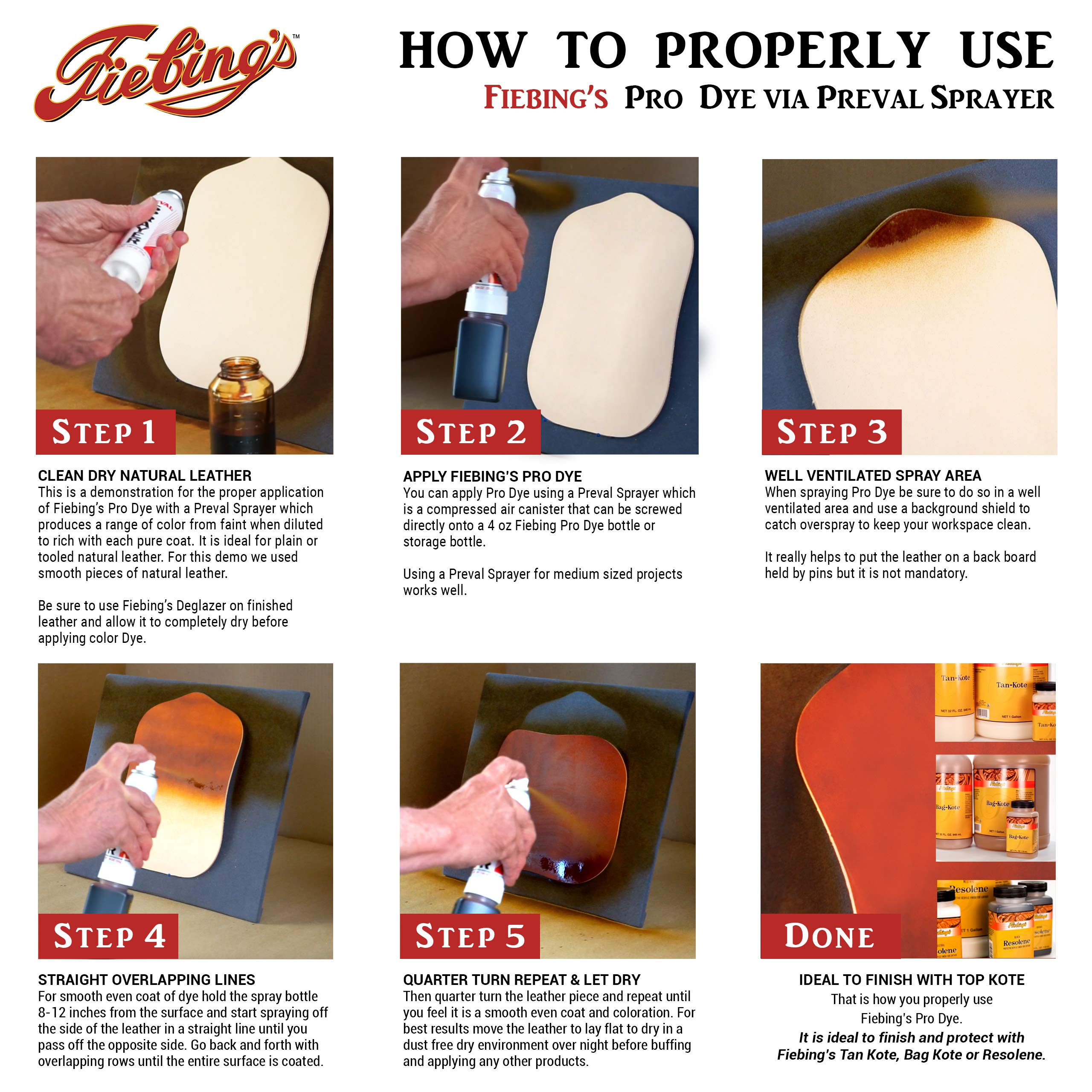 Fiebing'S Pro Dye Dark Brown, 4 Oz. - Professional Oil Dye For Leather