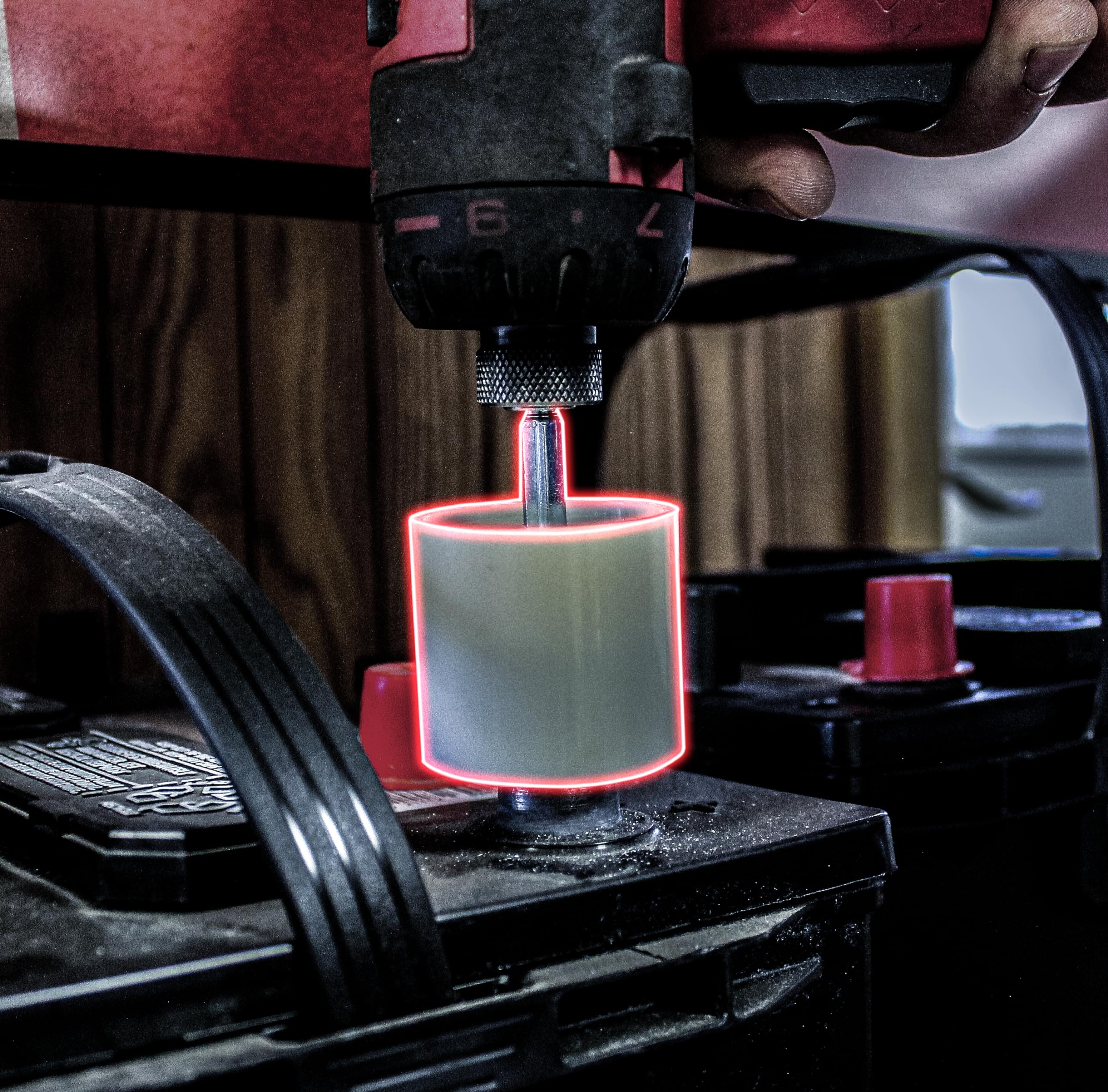 Ez Red 505Btsshqd Shaft Battery Term Cleaner, Steel