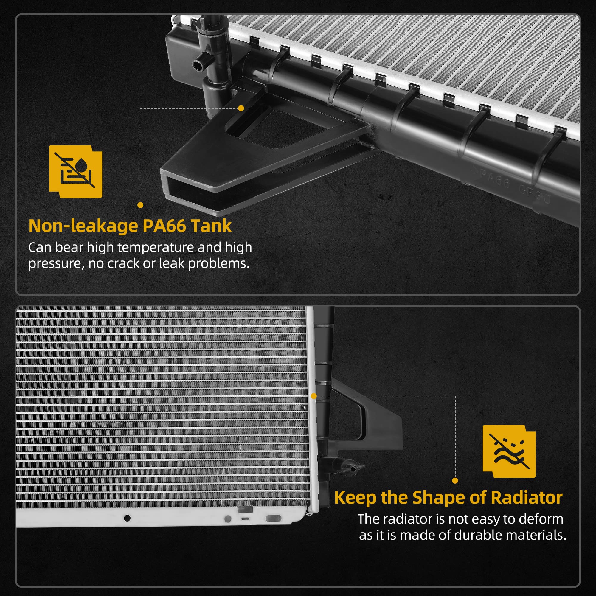 Dwvo Radiator Compatible With Ford F-150 F-200 F-250 F-250 Hd F-350 Bronco 5.0L 5.8L V8 Dwrd1083