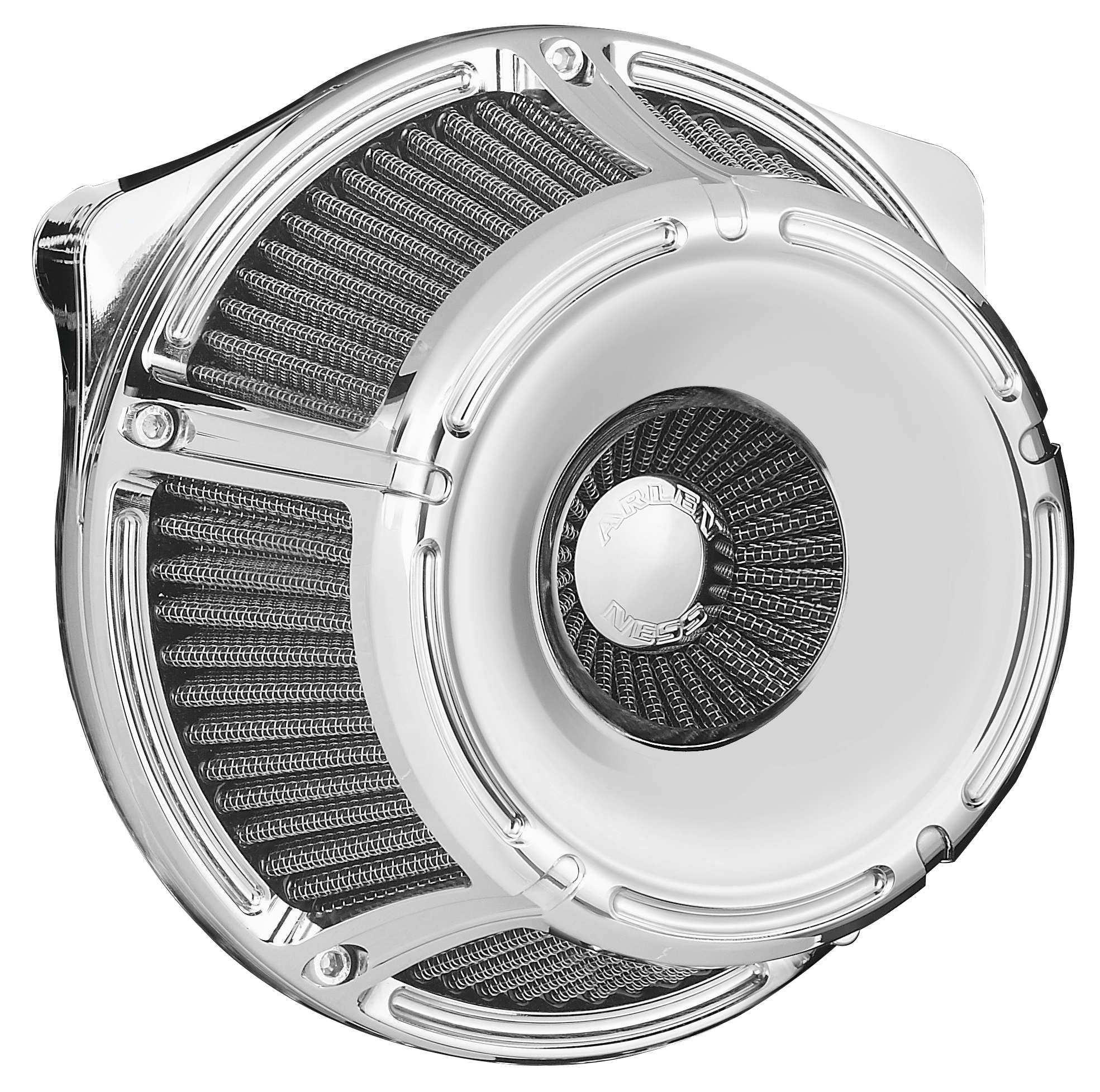 Arlen Ness Inverted Sucker Slot Track Chrome Air Cleaner Kit 18-914