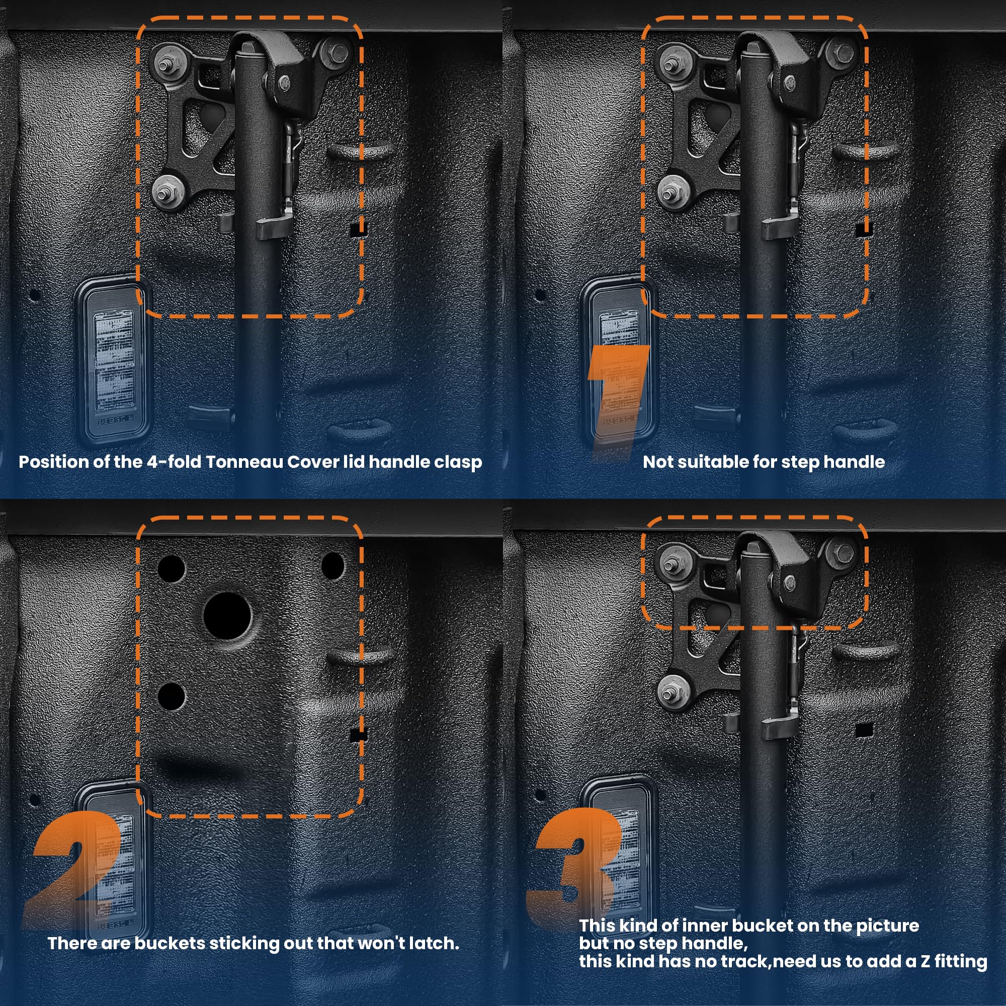 KUIPERAUTO 5.8FT Quad Hard Truck Bed Tonneau Cover Compatible for 2019-2025 Chevrolet Silverado GMC Sierra 1500 (2019 New Body)