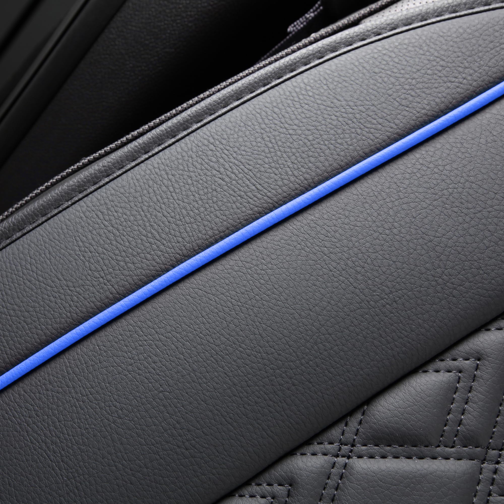 JOJOBAY Chevy Silverado Seat Covers,Leather Seat Covers for GMC Sierra,Custom Fit 2007-2024 1500 2500HD 3500HD Crew Extended Reg