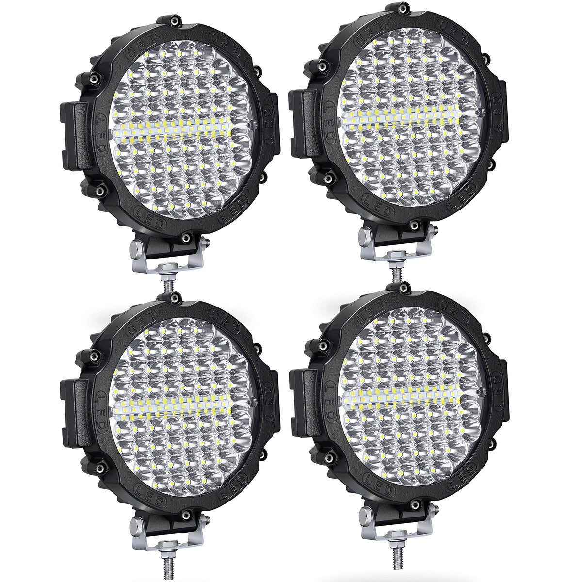 San Young Round Led Off Road Lights 210W 21000Lm, Trucks Tractor Led Work Lights