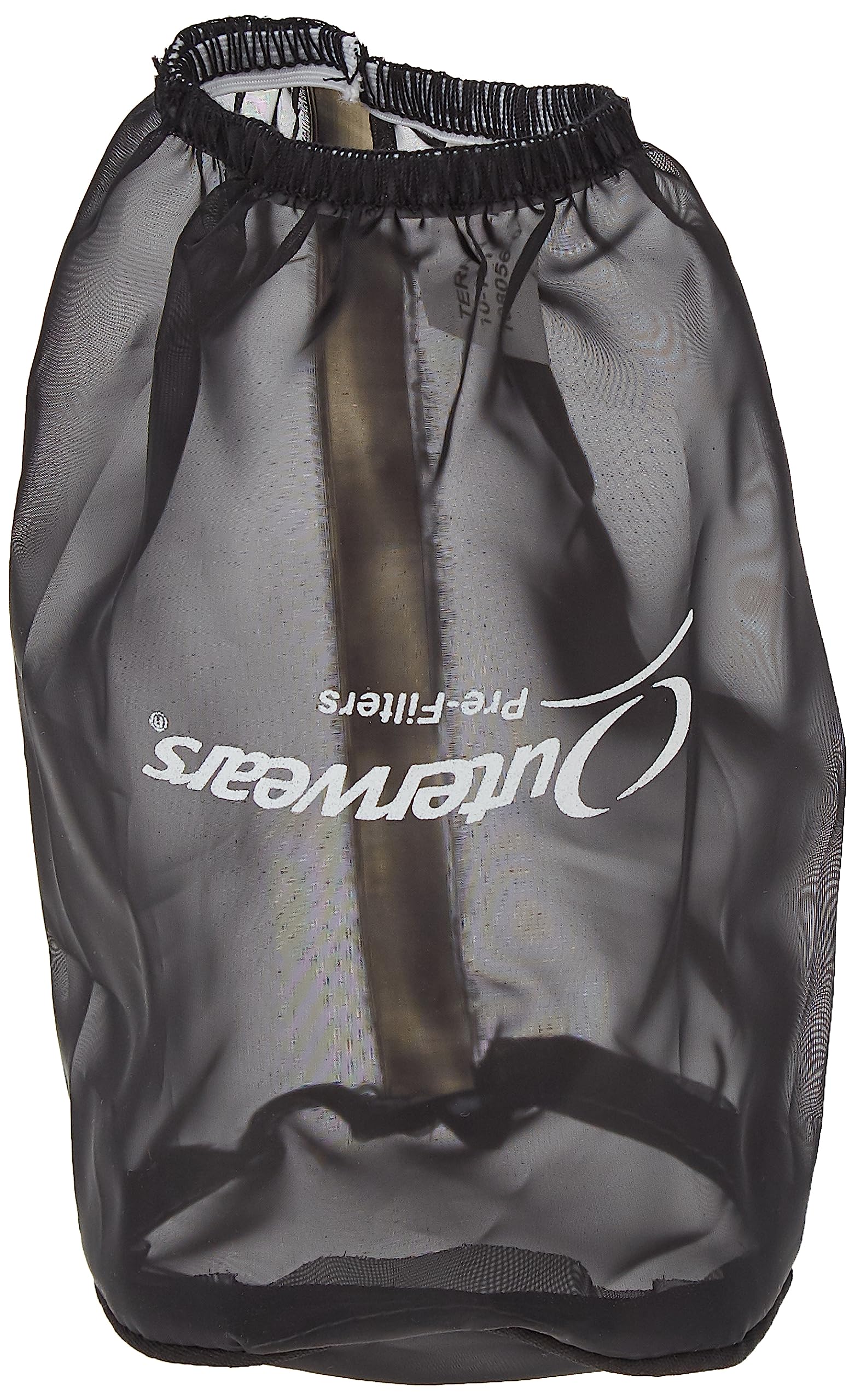 Outerwears Air Filter Wrap, Pre Filter, Round, 3.5 In Diameter, 6 In Tall, Top, Outerwears Logo, Polyester, Black, Each