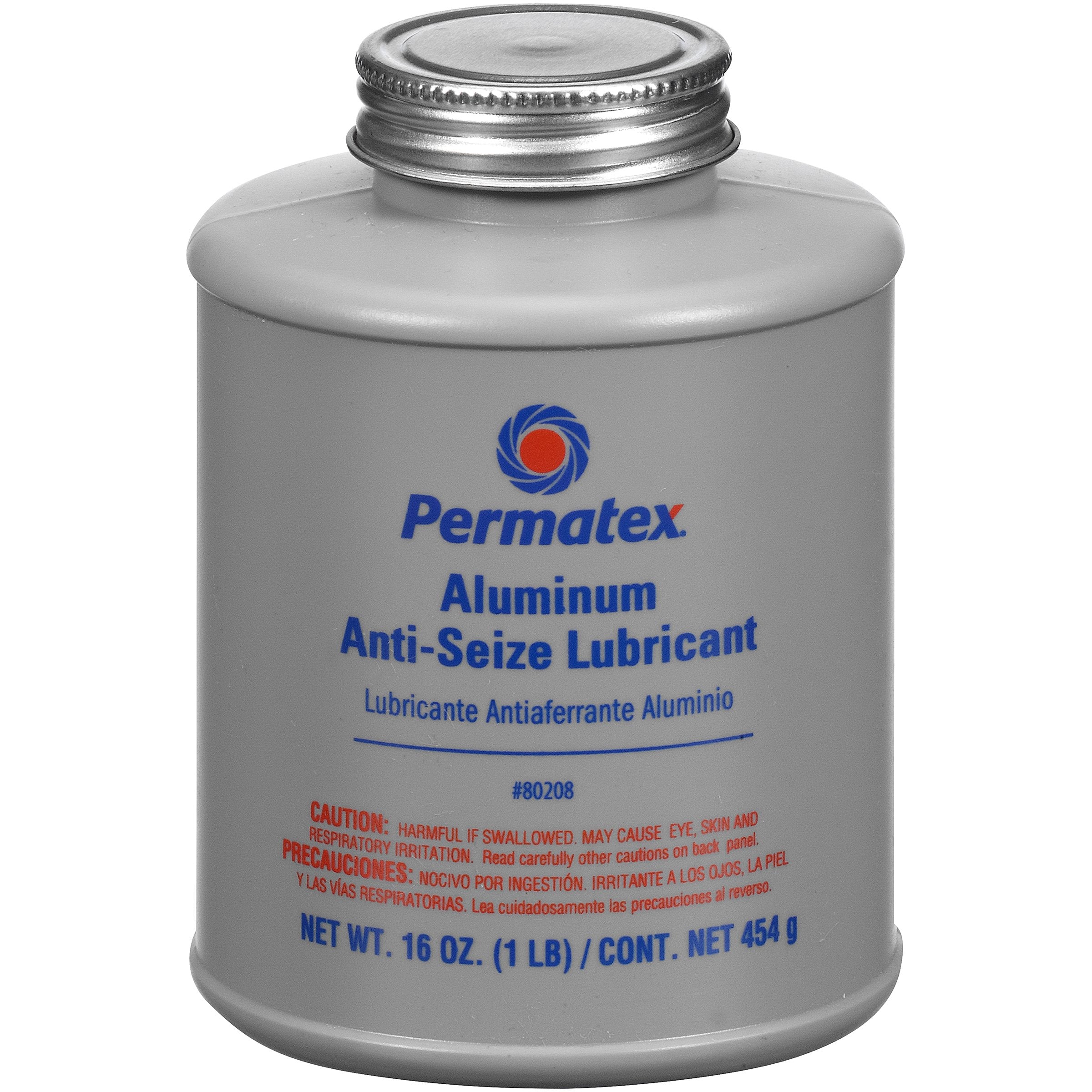 Permatex 80208 Anti-Seize Lubricant With Brush Top Bottle Prevents Galling, Corrosion, Seizing, Refined Blend Aluminum, Copper, 