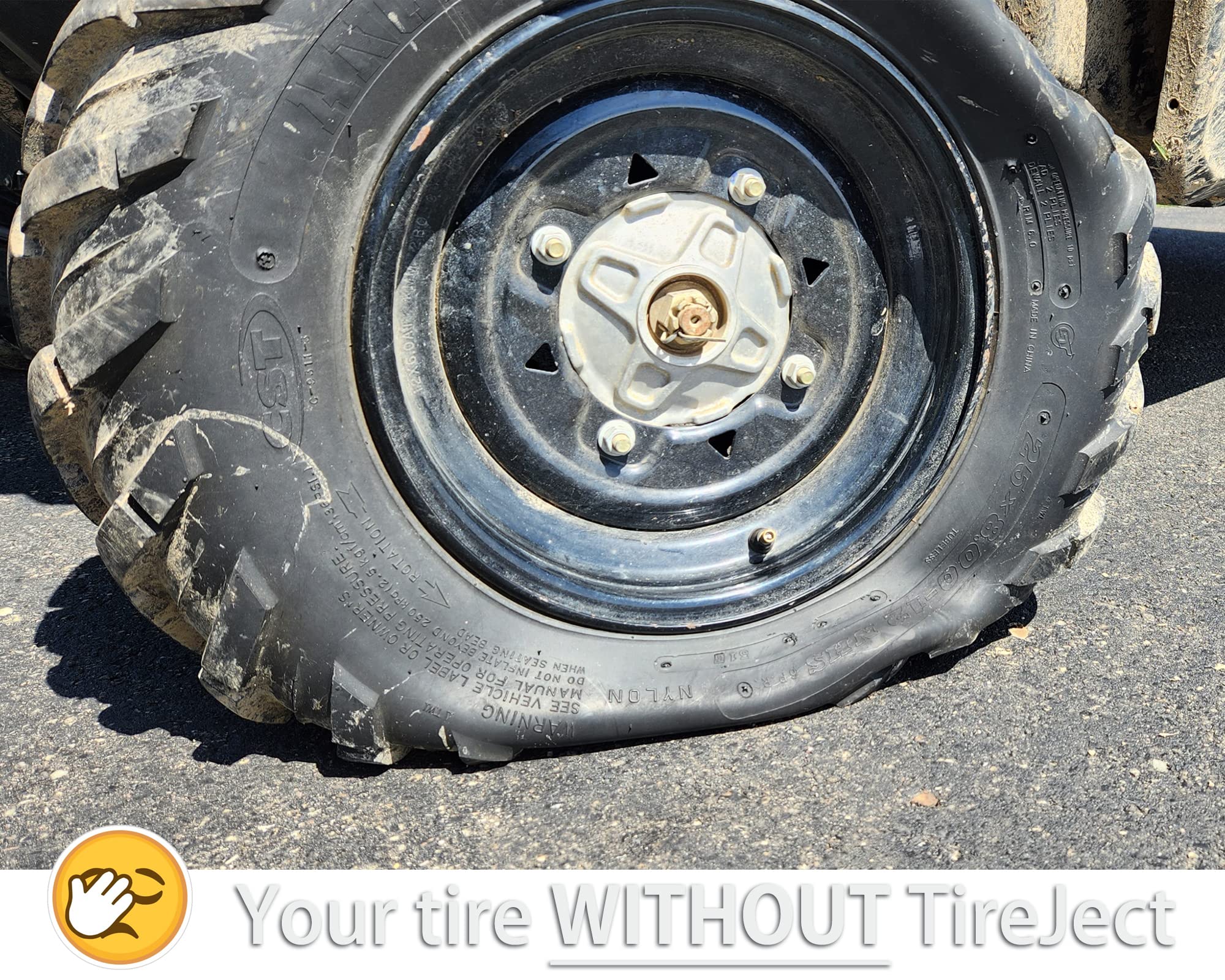 Tireject Off-Road Tire Sealant Refill (Gallon/128Oz Bottle) - Applicate 12 Atv Tires, Use 75% Less Sealant Per Tire