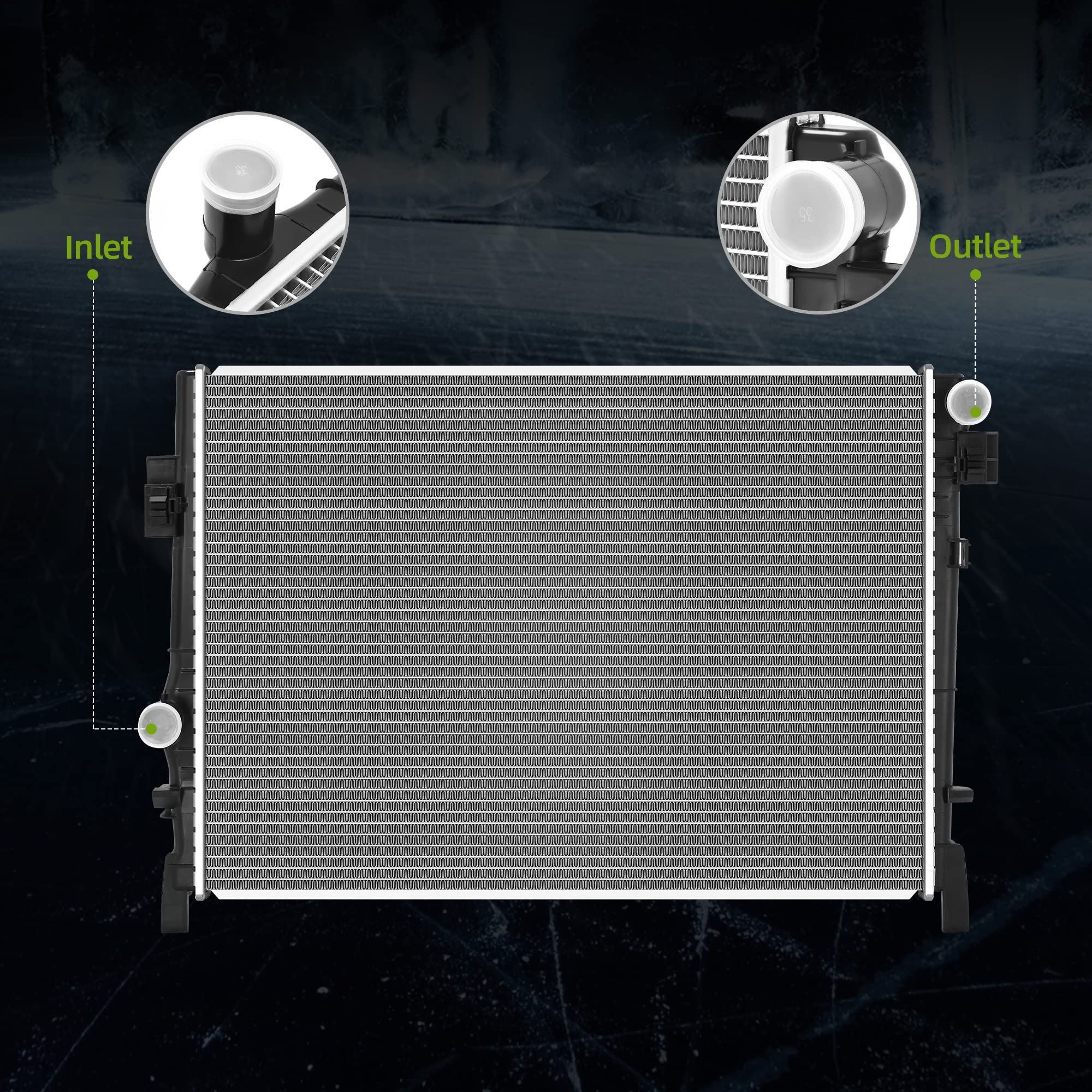 Autosaver88 Radiator Compatible With 2009-2020 Dodge Journey 2.4L 3.5L 3.6L V6 L4