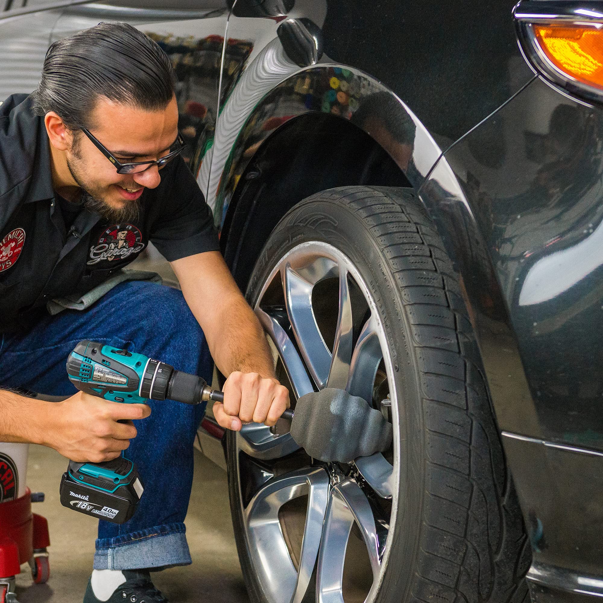 Chemical Guys Acc400 Ball Buster Wheel And Rim Polisher System, Safe For Cars, Trucks, Suvs, Rvs, Motorcycles & More (Drill Atta