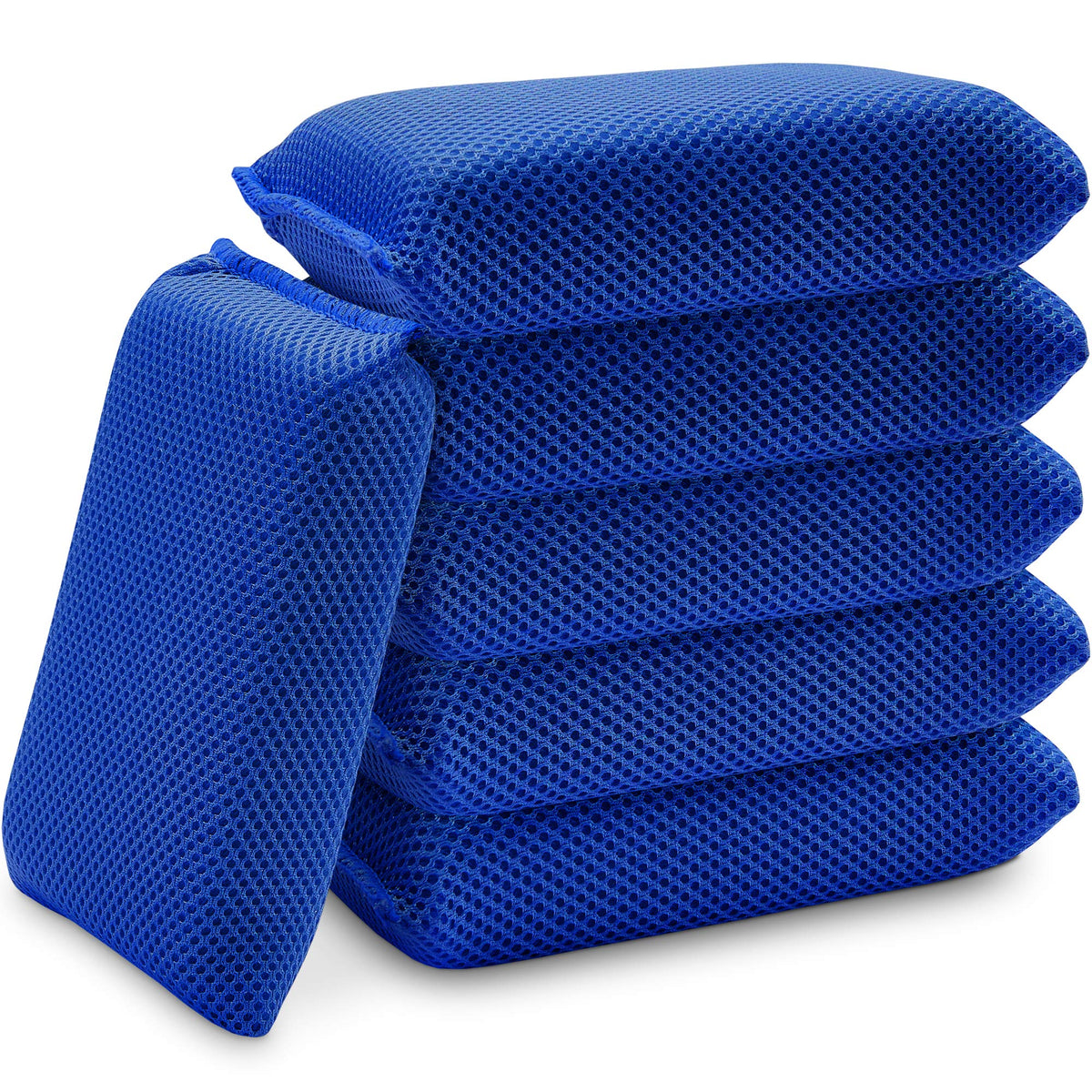 Relentless Drive Microfiber Bug Sponge (6 Pack) - Large Car Sponge For Car Washing, Ultra Soft Mesh Sponges, Scratch-Free For Ca