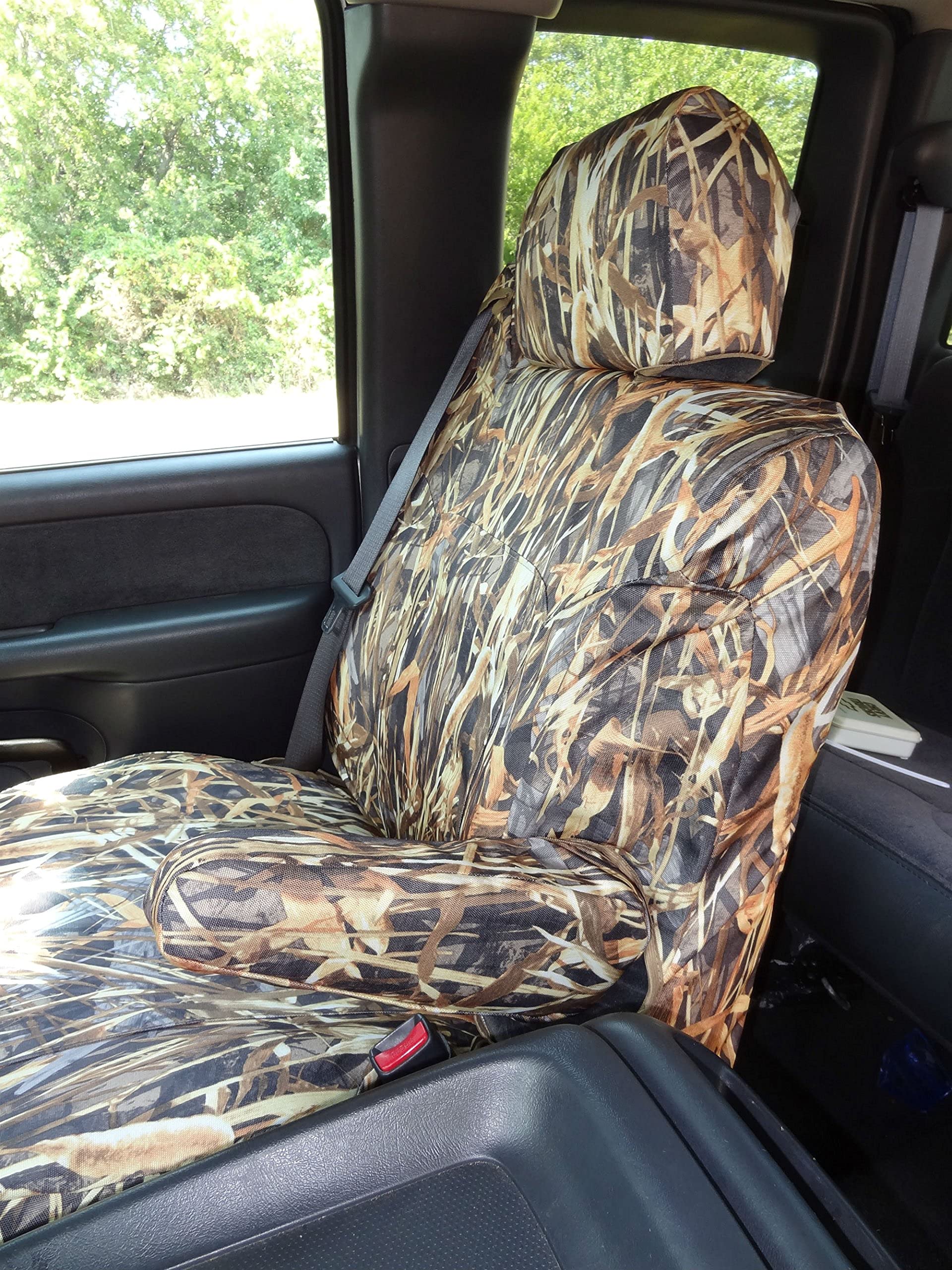Durafit Seat Covers C991.Savanna Camo Seat Covers for Chevy Silverado, Suburban, Tahoe, GMC Sierra,Yukon Front Captain Chairs wi